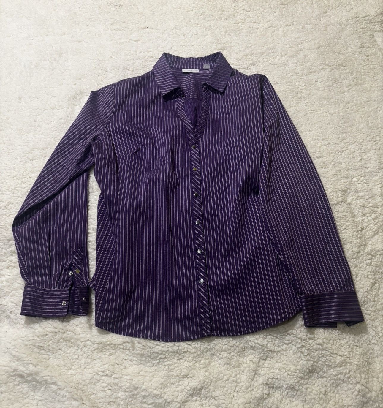 Other Women’s purple striped shirt0413 Size XL / US 12-14 / IT 48-50 - 9 Thumbnail