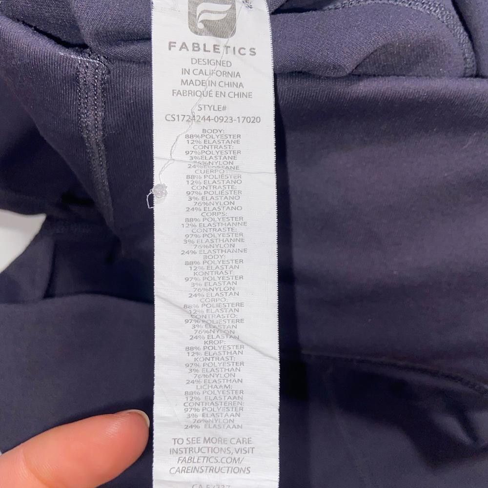 Fabletics Fabletics l Gray/Purple Sheer High Rise Leggings XS Size 26" / US 2 / IT 38 - 9 Thumbnail