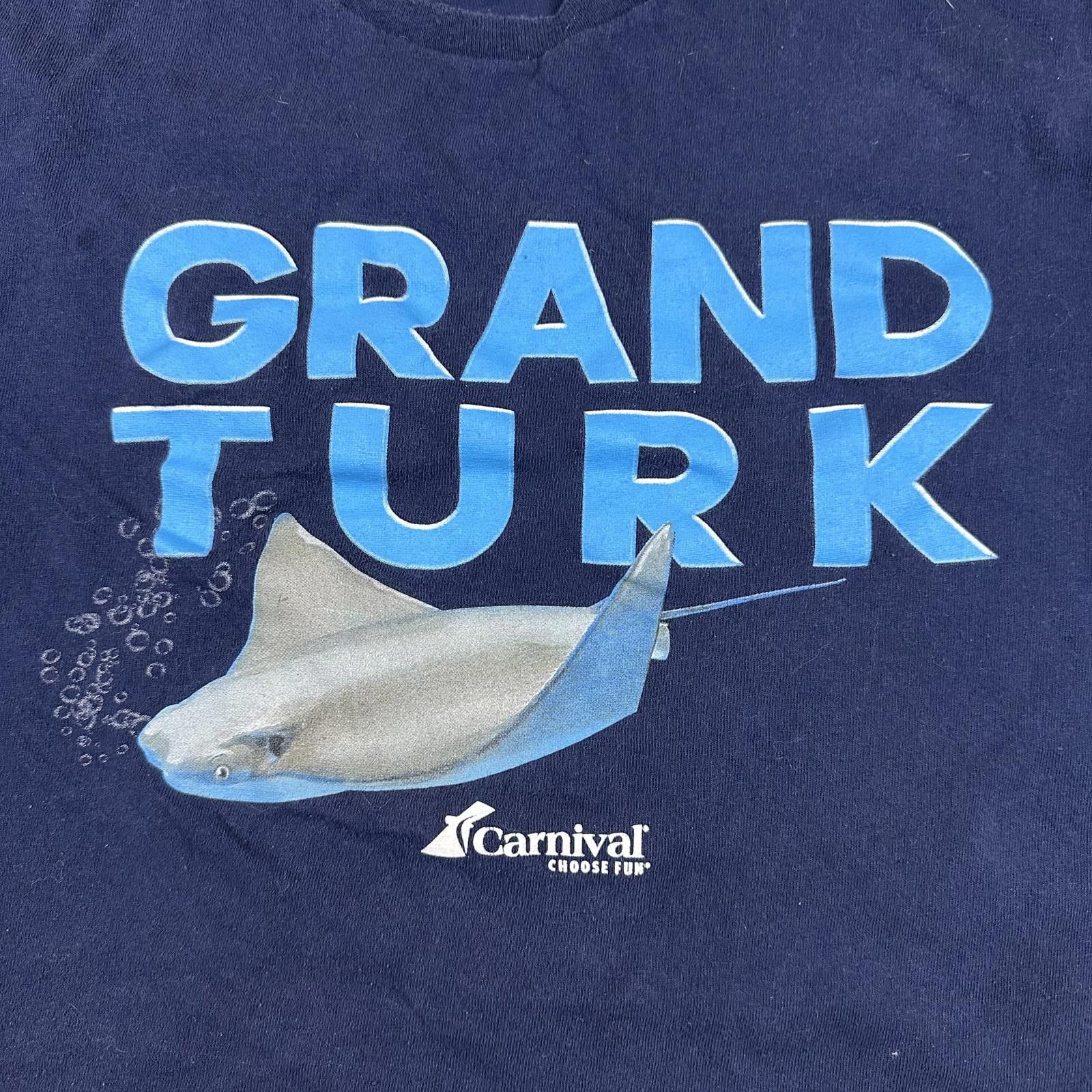 Cardinal of Canada Carnival Men T-Shirt Large Navy Blue Grand Turk Stingray Size US L / EU 52-54 / 3 - 3 Thumbnail