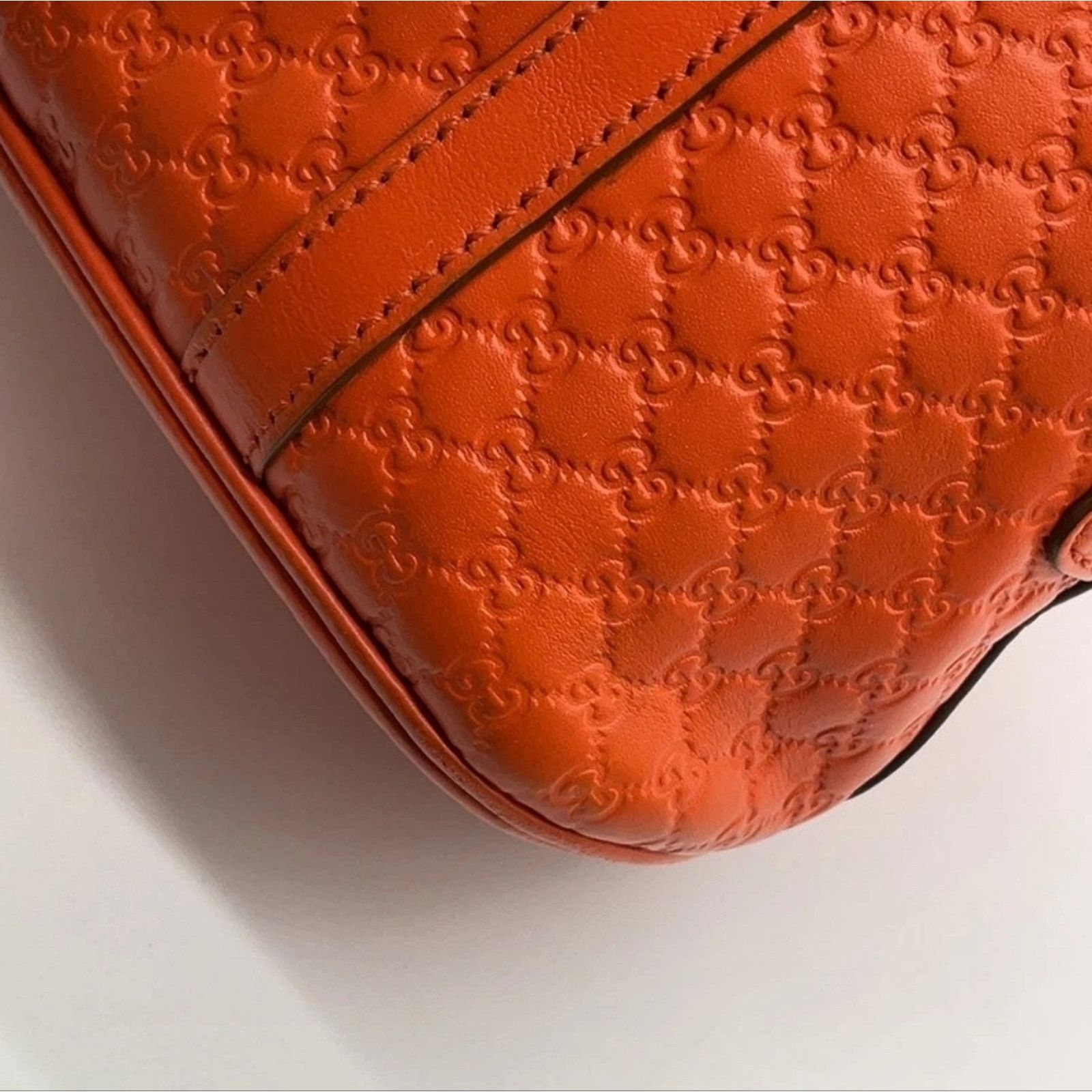 Gucci Gucci Microguccissima Mini Dome Satchel Handbag Orange Size ONE SIZE - 6 Thumbnail