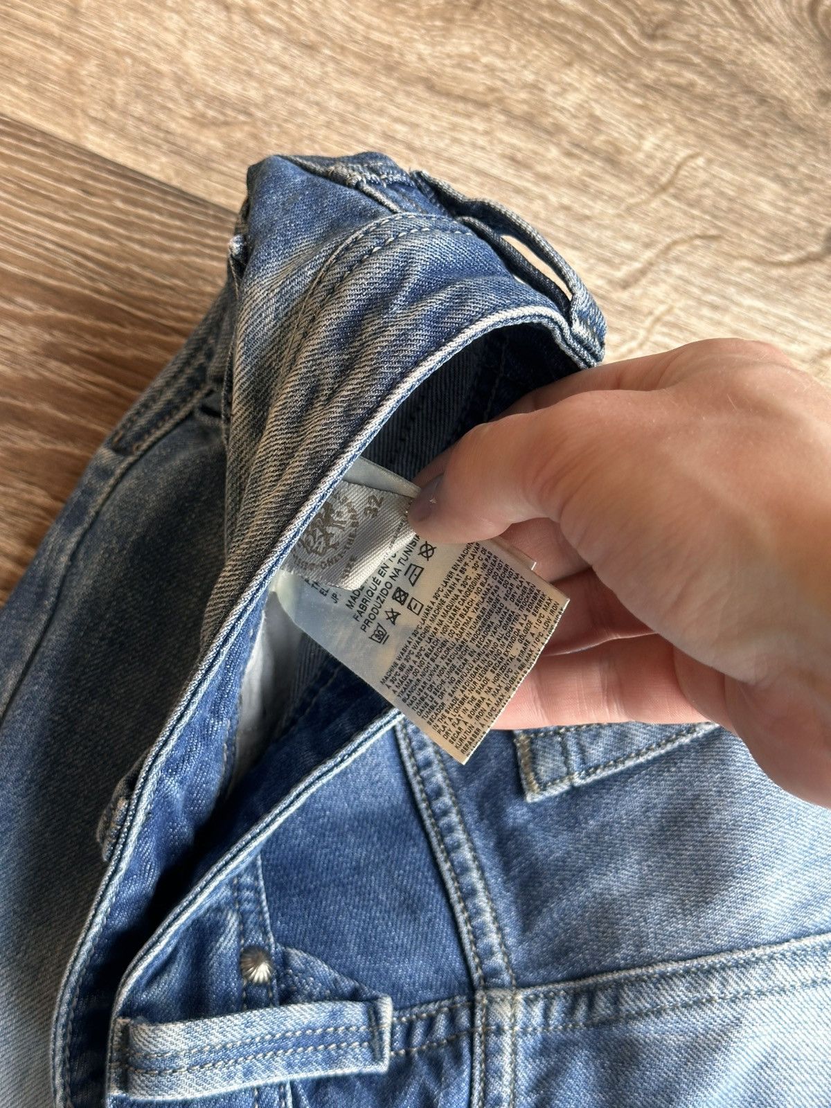 Diesel 🔥 Diesel Larkee Distressed Straight Jeans Pants Denim Rare Size US 32 / EU 48 - 6 Thumbnail