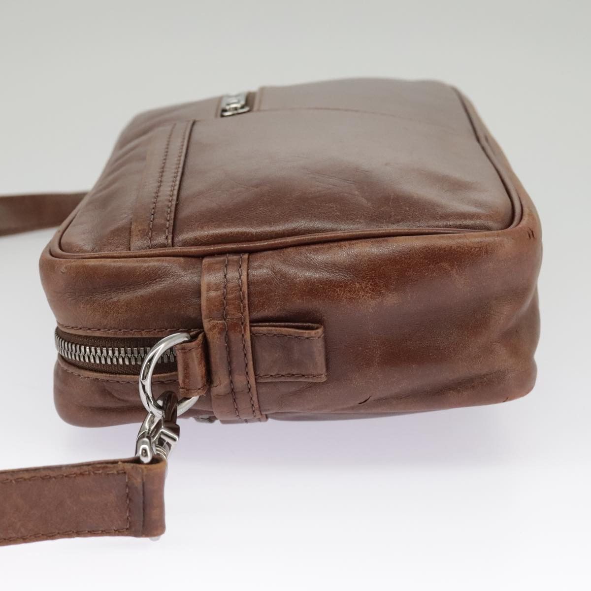 Louis Vuitton LOUIS VUITTON Defeel Shoulder Bag Suede Leather Brown M92357 Size ONE SIZE - 3 Thumbnail