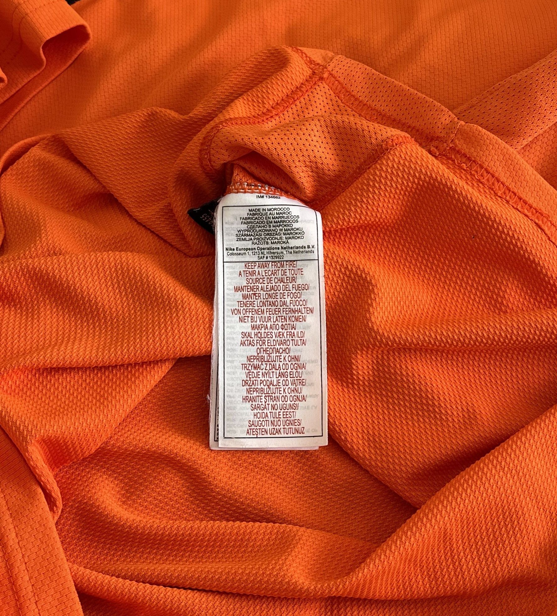 Nike × Vintage Nike Vintage Netherlands Holland Football Size US XS / EU 42 / 0 - 5 Thumbnail