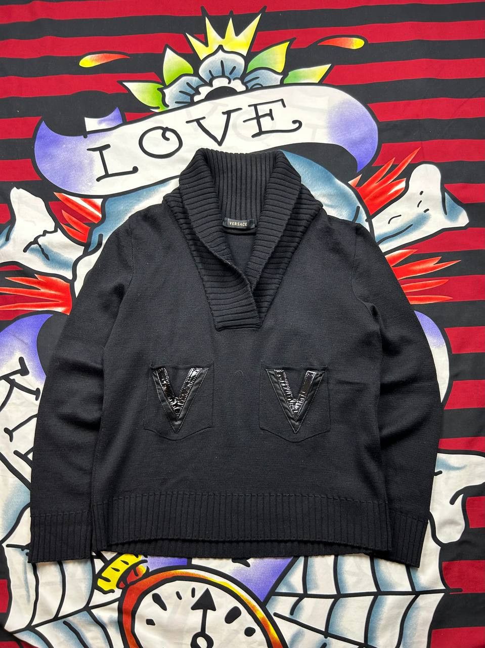 Versace Vintage Gianni Versace blend wool/silk sweater Size 44 Size M / US 6-8 / IT 42-44 - 1 Thumbnail