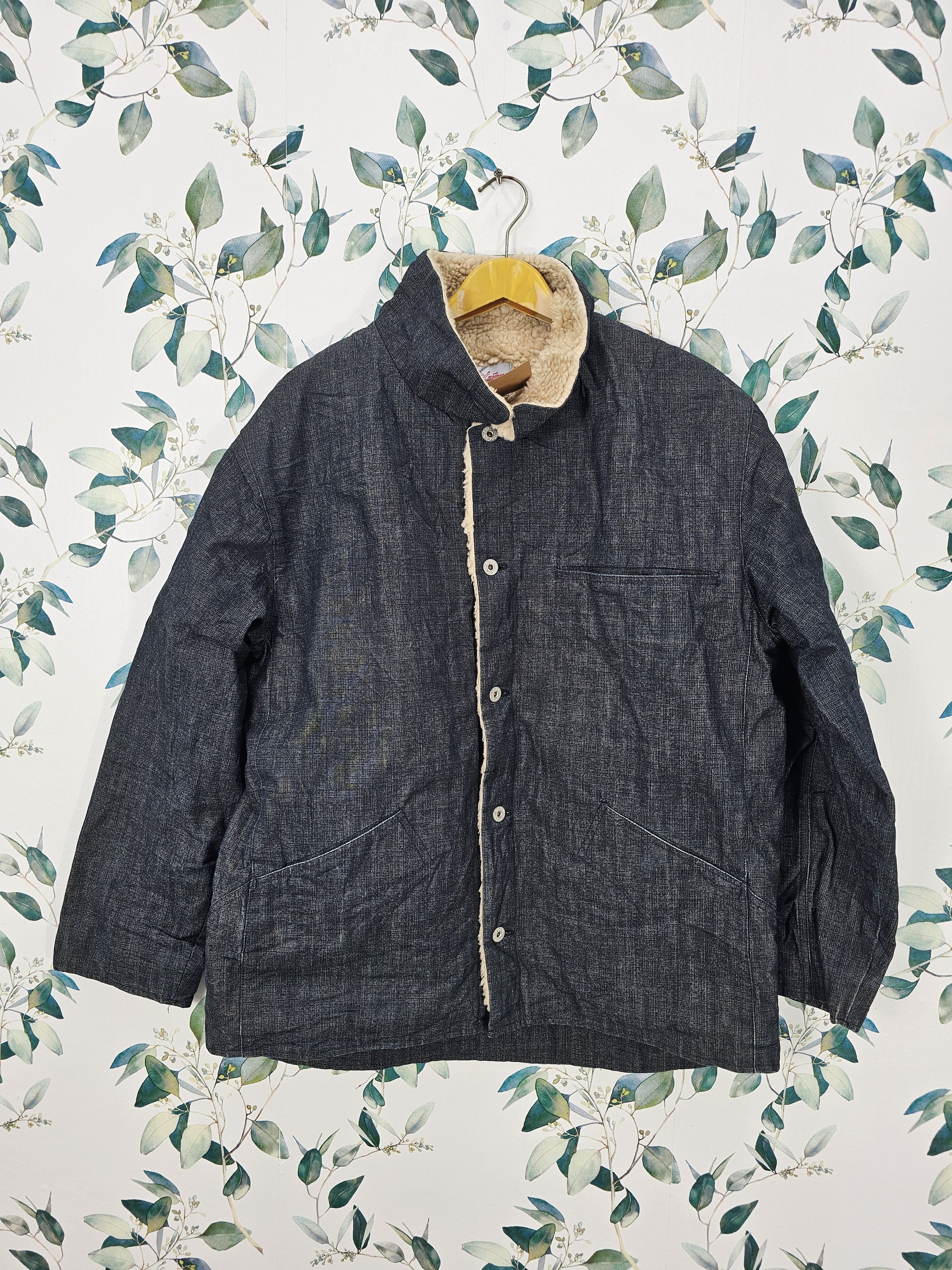 Japanese Brand MAD HECTIC Sherpa Denim Jeans Heavy Jacket J0146 Size US XL / EU 56 / 4 - 1 Thumbnail