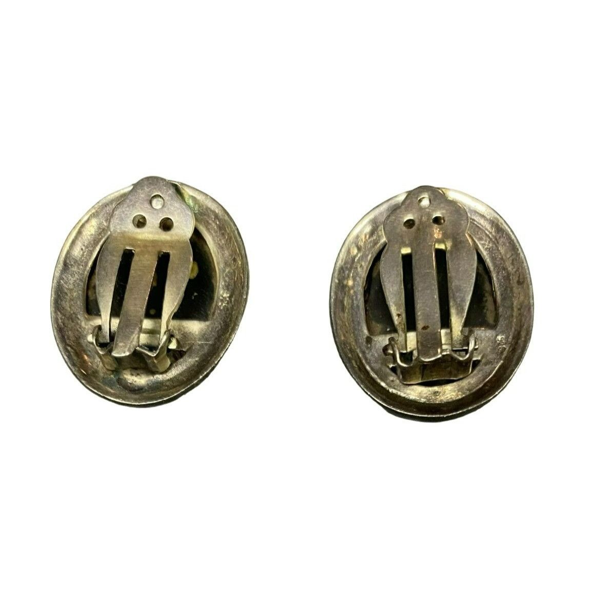 Other Vintage Onyx & Sterling Silver Brooch and Clip on Earring Se Size ONE SIZE - 6 Thumbnail
