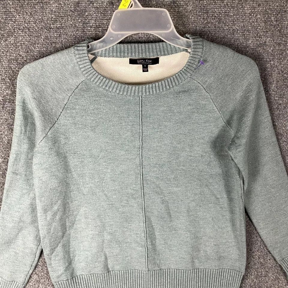 Other Witty Fox Sweater Women's Small Pullover Crew Neck Blue S Size S / US 4 / IT 40 - 2 Thumbnail