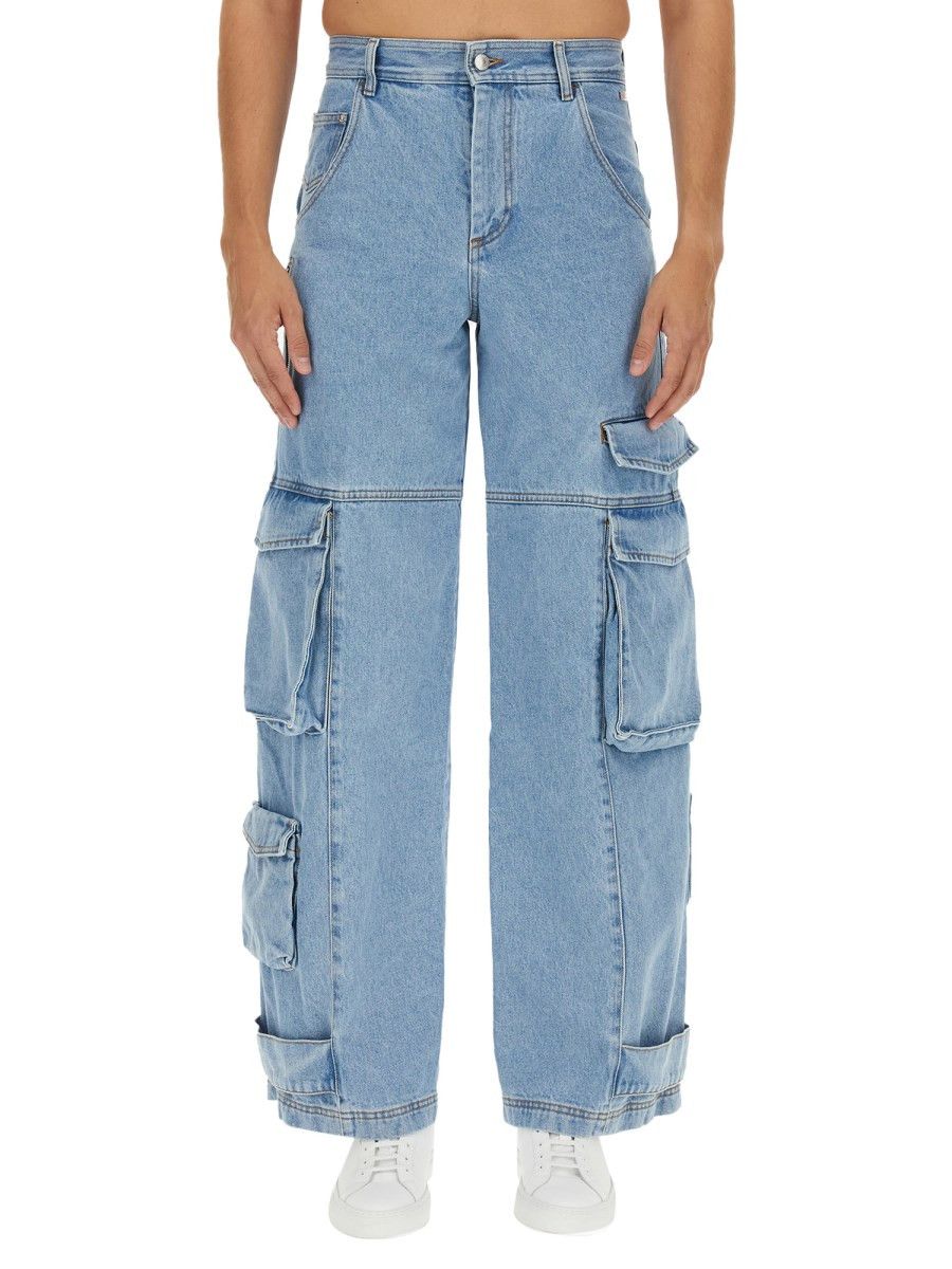 GCDS Ultracargo Denim Multipocket Pants Jeans Wide Leg Size 33 Size US 33 - 25 Thumbnail