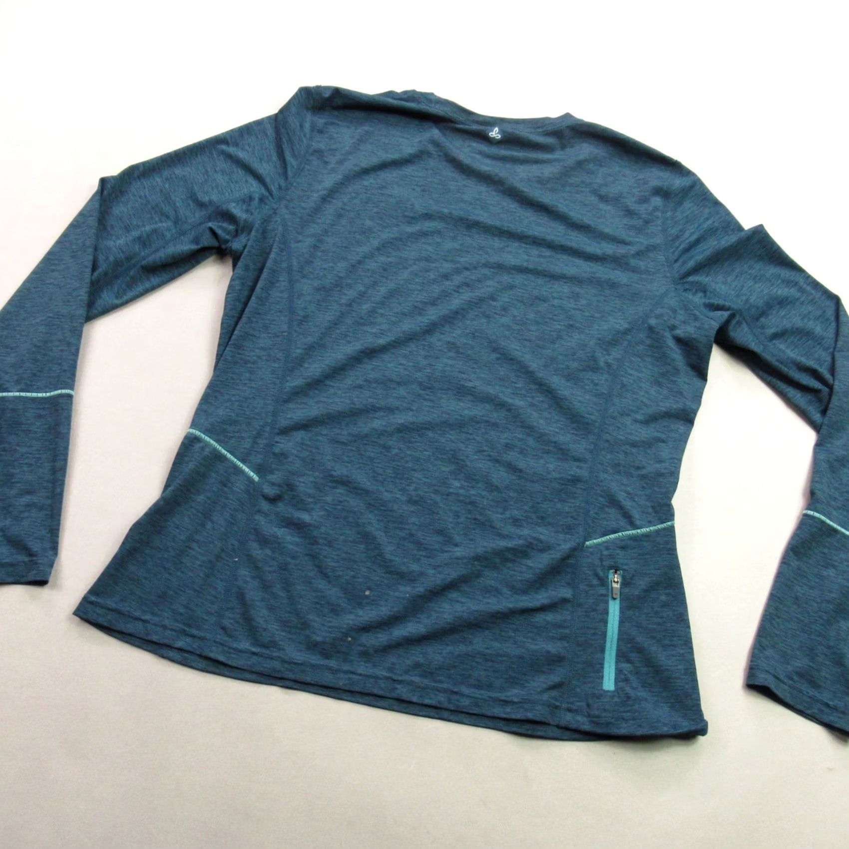 Prana Prana Shirt Womens Medium Long Sleeve Pullover Blue Crew Neck Casual Size M / US 6-8 / IT 42-44 - 6 Thumbnail