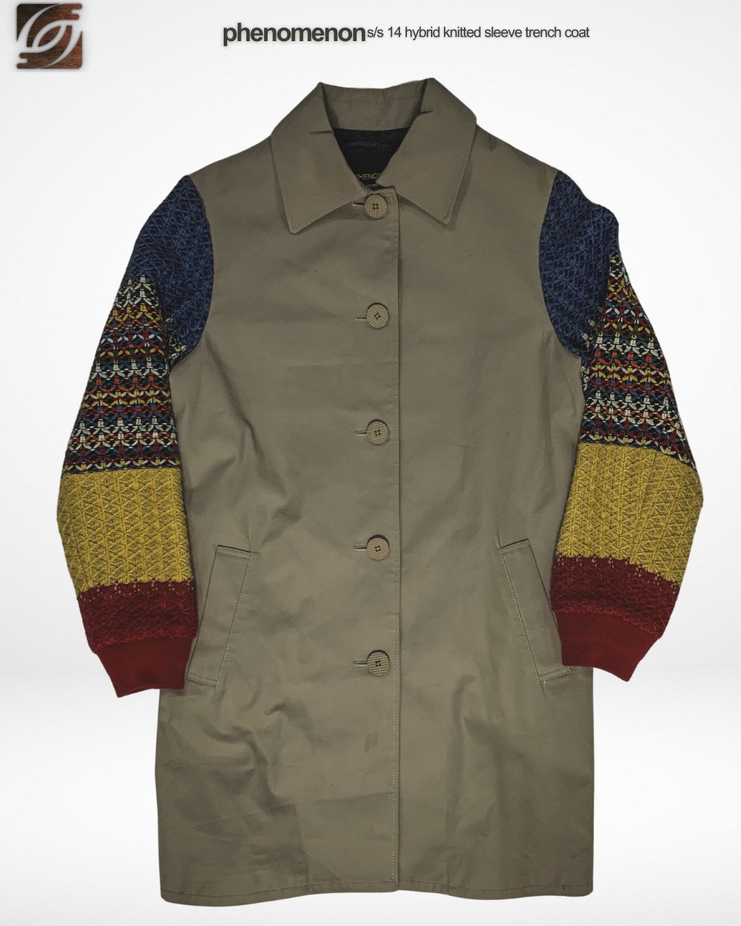 PHENOMENON S/S 14 Phenomenon Hybrid Knitted Trench Coat Jacket Size US S / EU 44-46 / 1 - 1 Thumbnail