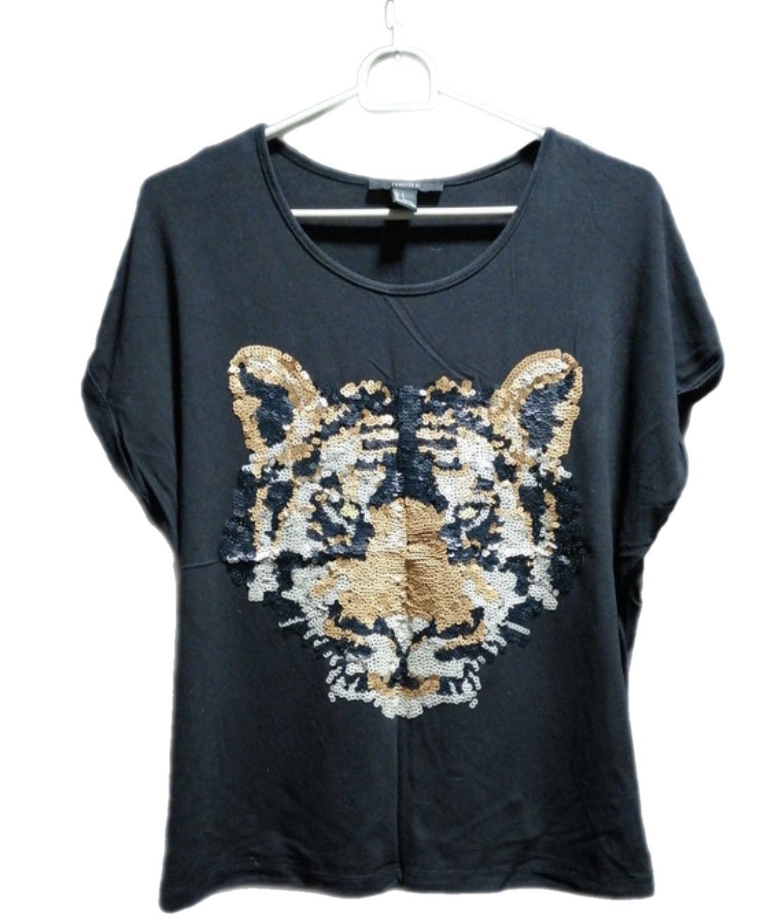 Vintage Vintage y2k style Tiger sequins party top blouse Coquette Size S / US 4 / IT 40 - 1 Preview