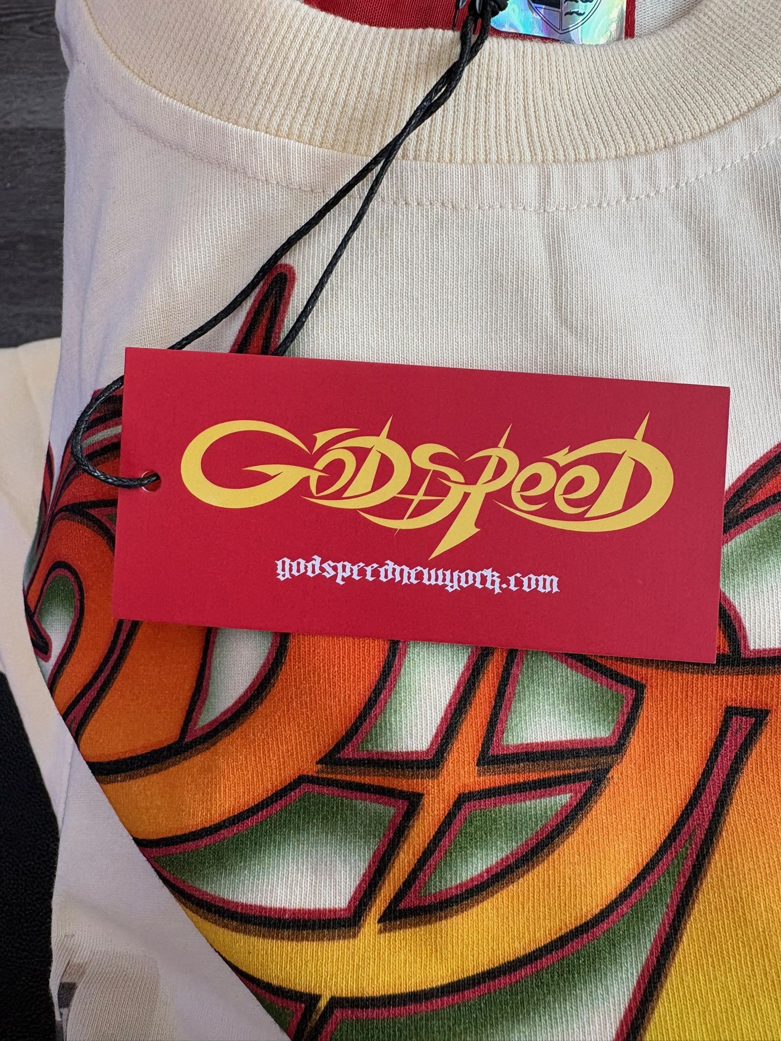 Godspeed Godspeed "South Beach Drive" T-Shirt (Bone) Size US L / EU 52-54 / 3 - 4 Thumbnail