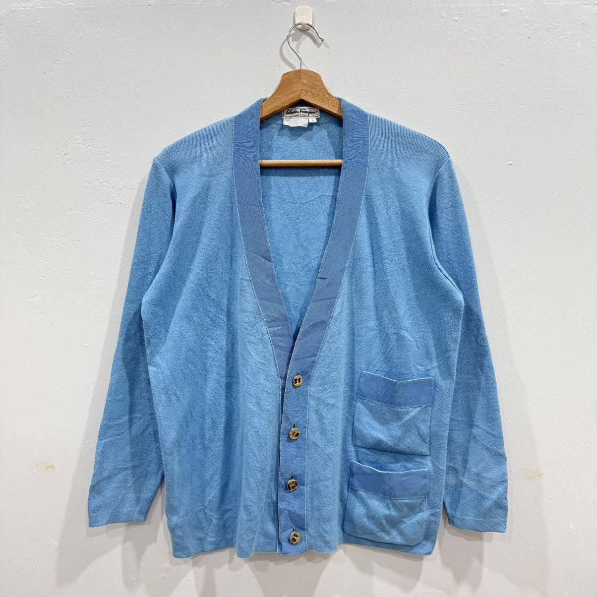 Salvatore Ferragamo × Vintage Salvatore Ferragamo Cardigan Size US S / EU 44-46 / 1 - 1 Thumbnail