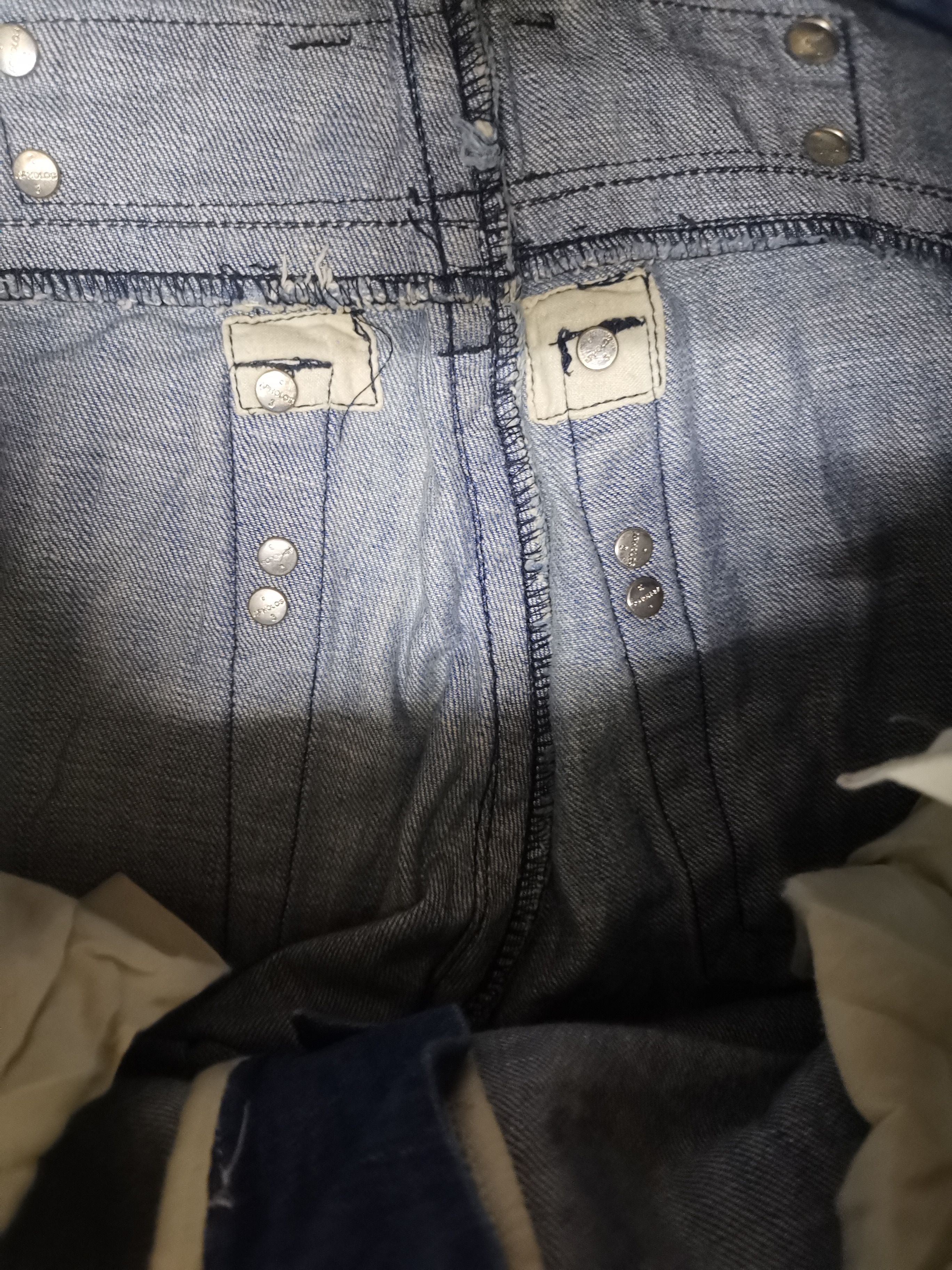 Robins Jeans Robin’s Jean Studded Denim Pants Y2K Hip Hop Rare Design Size US 31 - 16 Thumbnail