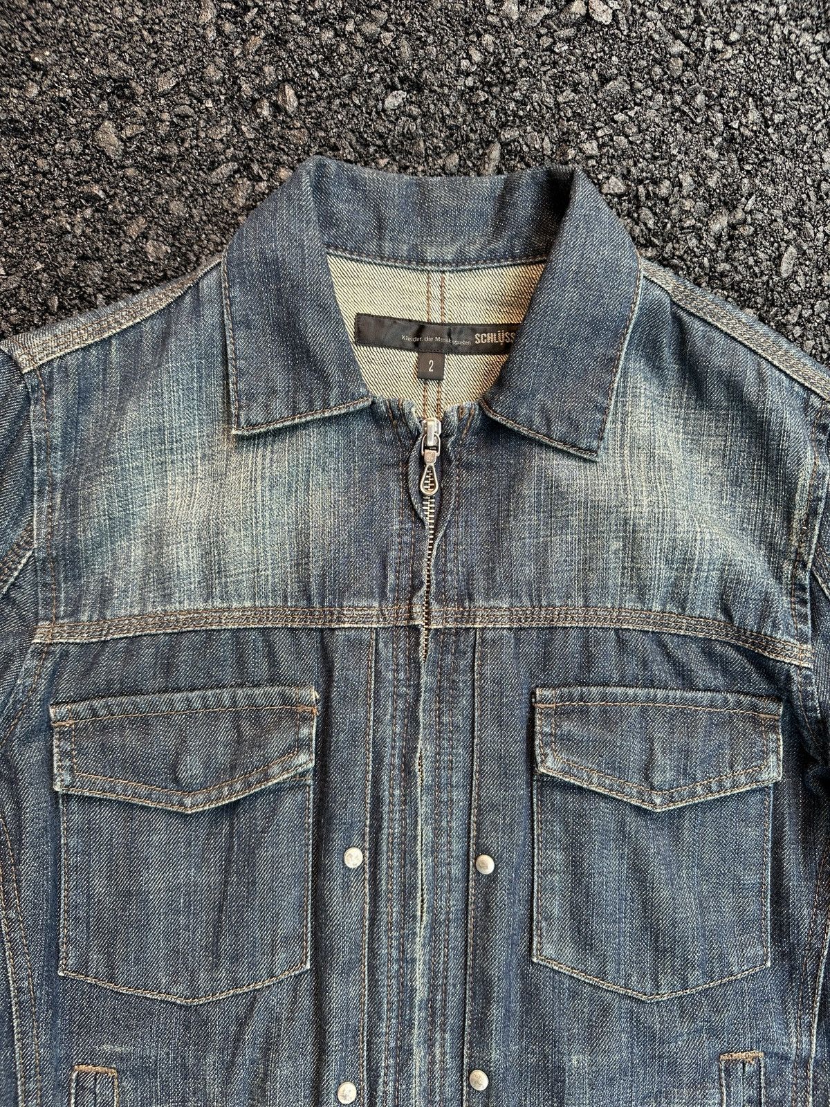 Schlussel SCHLUSSEL DENIM TYPE 2 PUNK STYLE GOTHIC JACKET Size US M / EU 48-50 / 2 - 5 Thumbnail