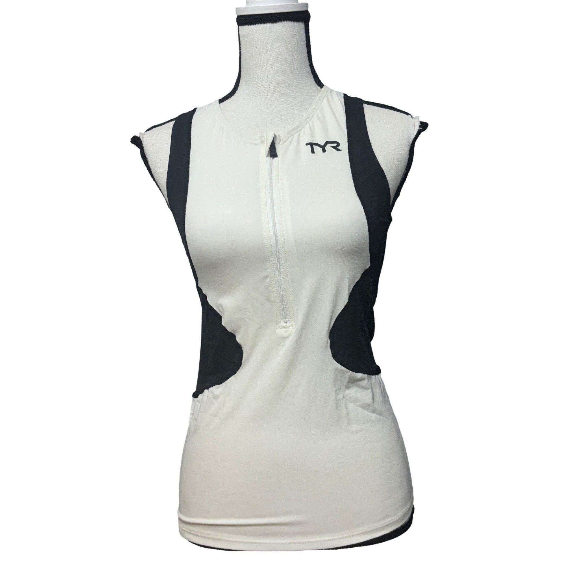 Other TYR Women's Competitor Singlet, White/Black, Size S Size S / US 4 / IT 40 - 4 Thumbnail