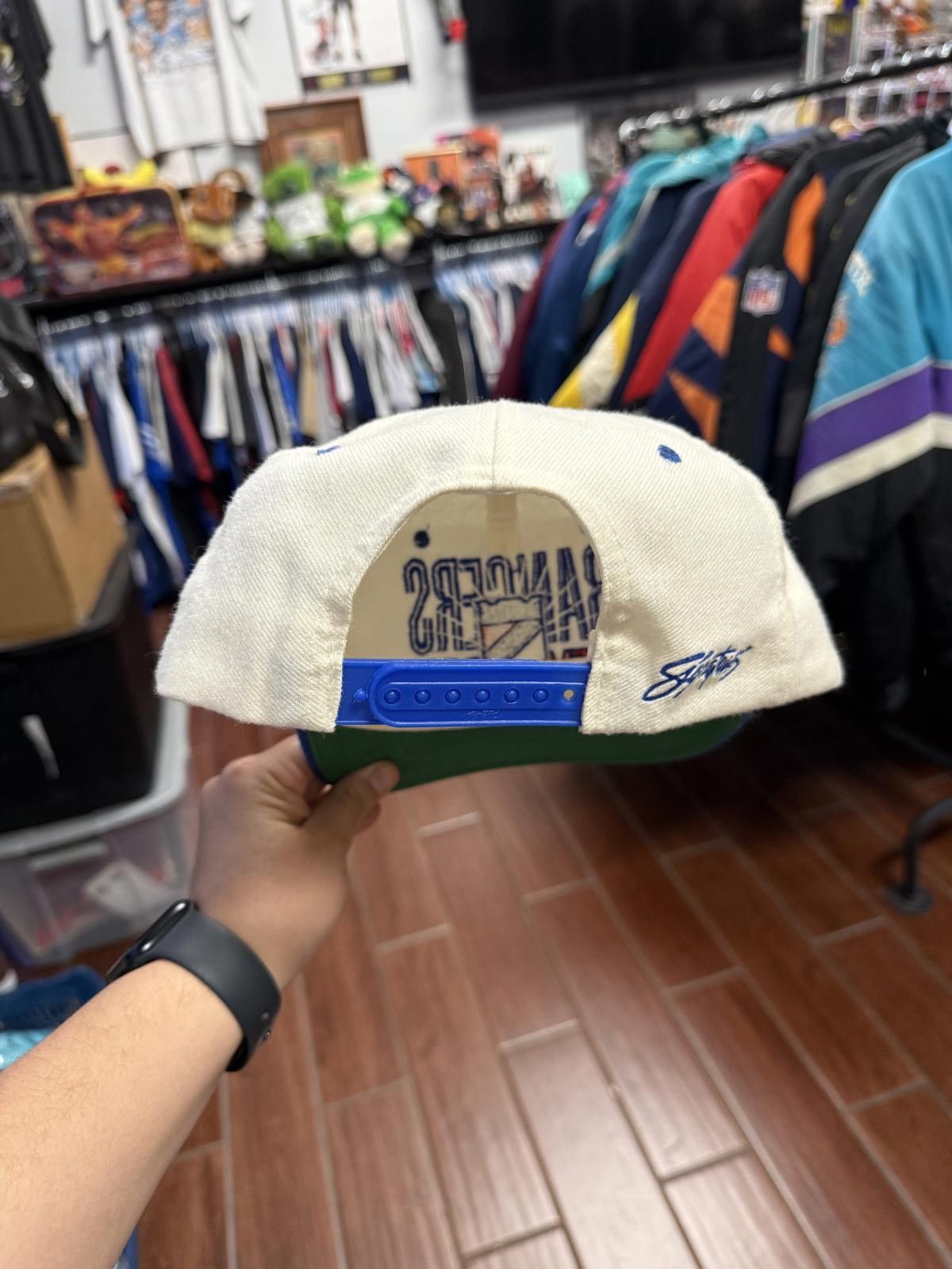 NHL 90's Vintage New York Rangers Snapback Hat Size ONE SIZE - 4 Thumbnail