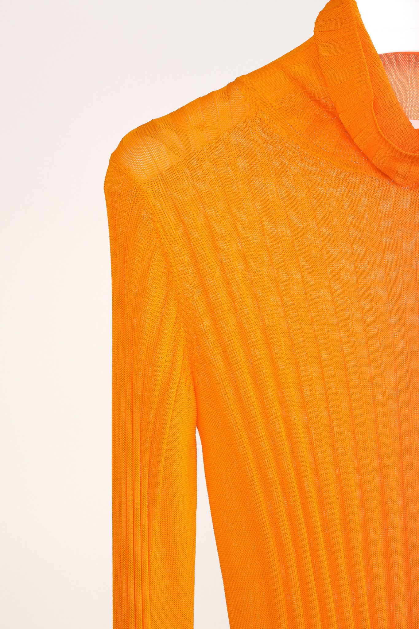 Hope Hope Shape Orange Ribbed Turtleneck Sweater Size M / US 6-8 / IT 42-44 - 5 Thumbnail