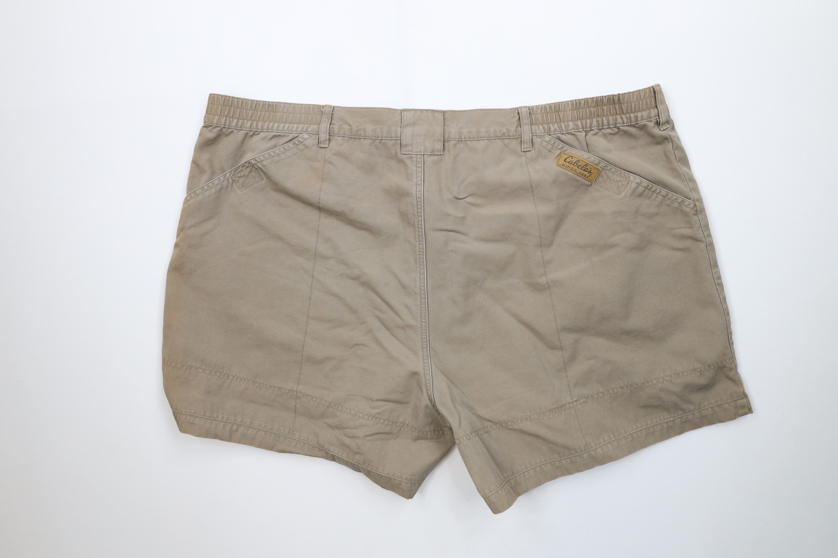 Cabelas Vintage Cabelas Knee Trekking Hiking Cargo Shorts Beige Size US 44 / EU 60 - 10 Thumbnail