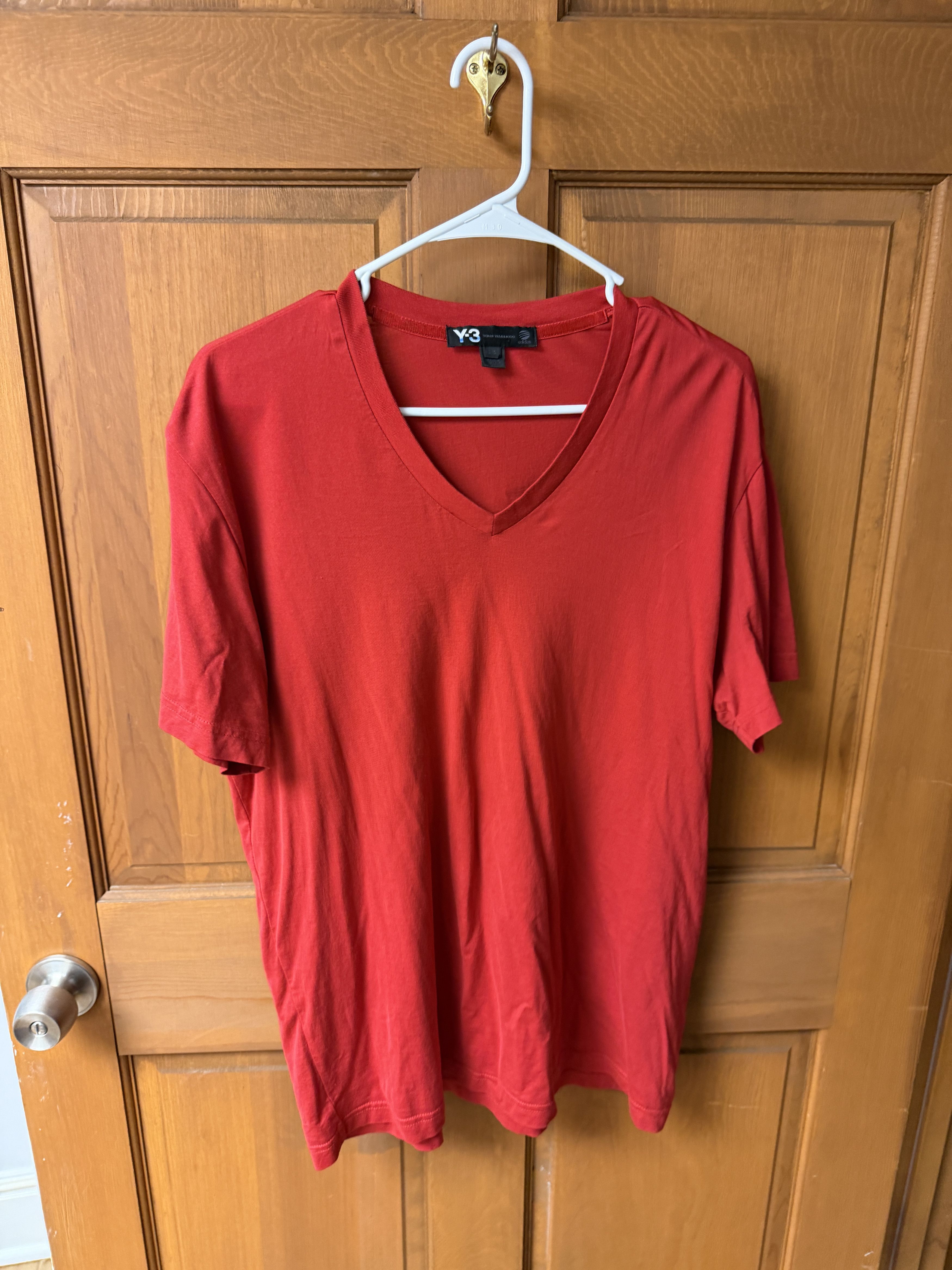Y-3 Y3 Men's Red T-Shirt Size L-Great Shape! Size US L / EU 52-54 / 3 - 1 Thumbnail