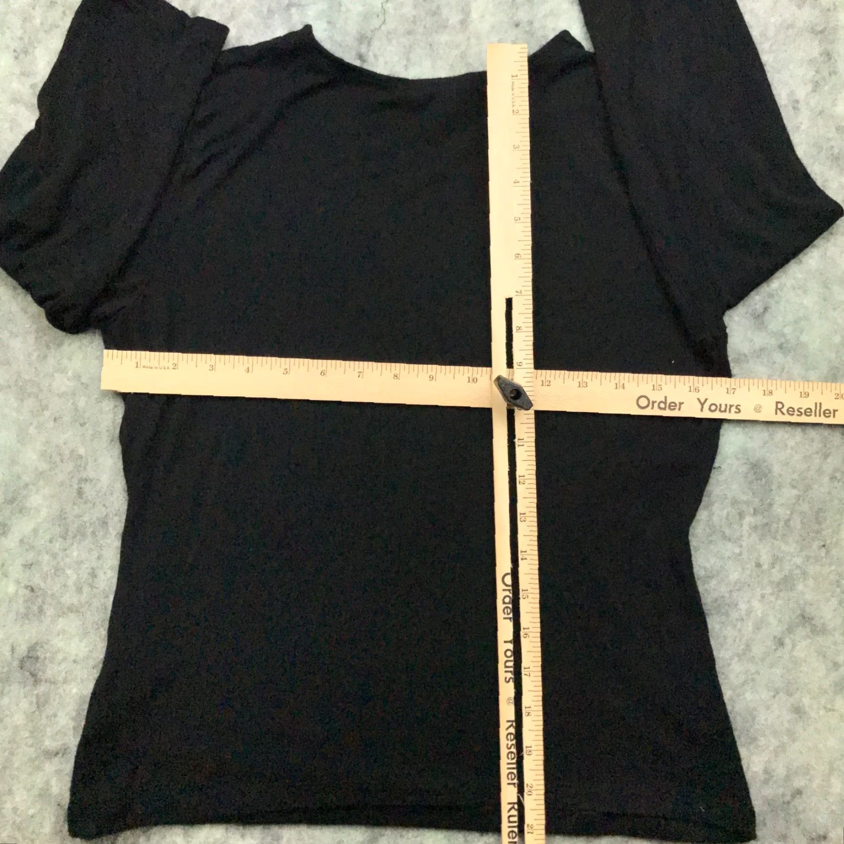 Chaps Chaps Shirt Womens Large Black Long Sleeve V-Neck Top Stretch - T-Shirt - Regular - women - Large - Black - Chaps V-Neck shirt - 60 day return policy Size L / US 10 / IT 46 - 7 Thumbnail