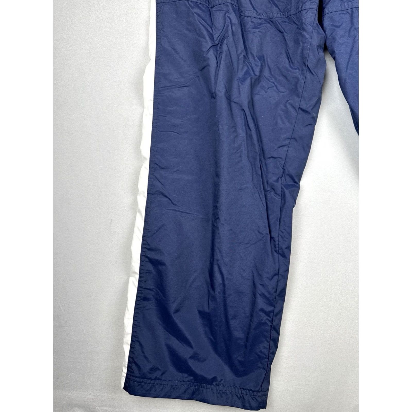 Nike VINTAGE Nike Nylon Track Pants Cargo Windbreaker Pants Mens L Blue Y2K 90s Size US 33 - 3 Thumbnail