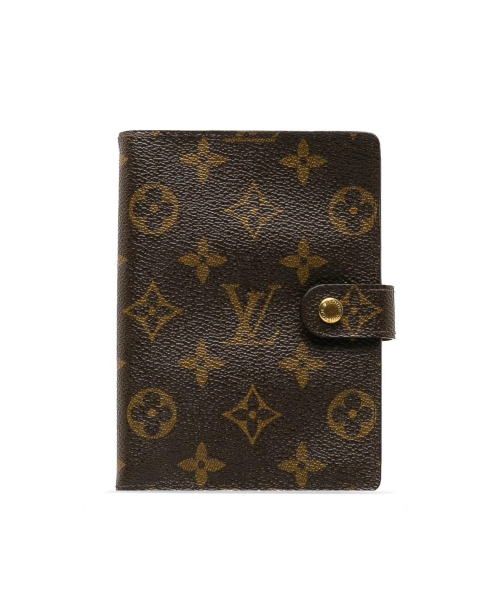 image of Louis Vuitton Sophisticated Agenda Cover in Brown, Women's