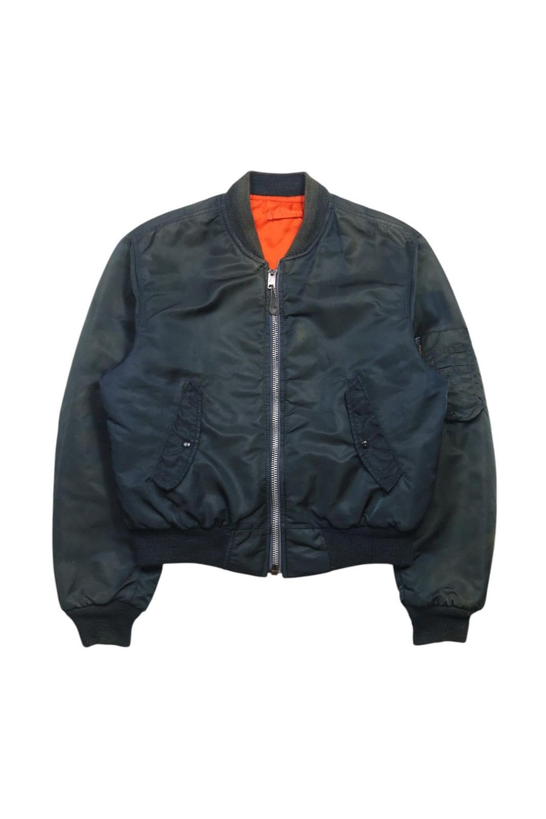 I. Spiewak And Sons 1970S SPIEWAK & SONS REVERSIBLE MA-1 PILOT BOMBER JACKET Size US L / EU 52-54 / 3 - 3 Thumbnail