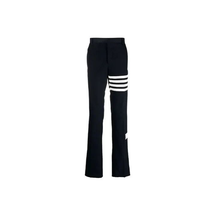 Thom Browne Thom Browne Black Cotton Long Pants for Men -2507 Size US 26 / EU 42 - 2 Thumbnail