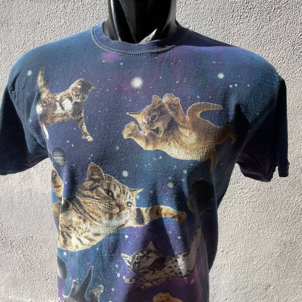 Vintage SPACE CAT DOM TIE DYE TSHIRT Size US M / EU 48-50 / 2 - 2 Thumbnail