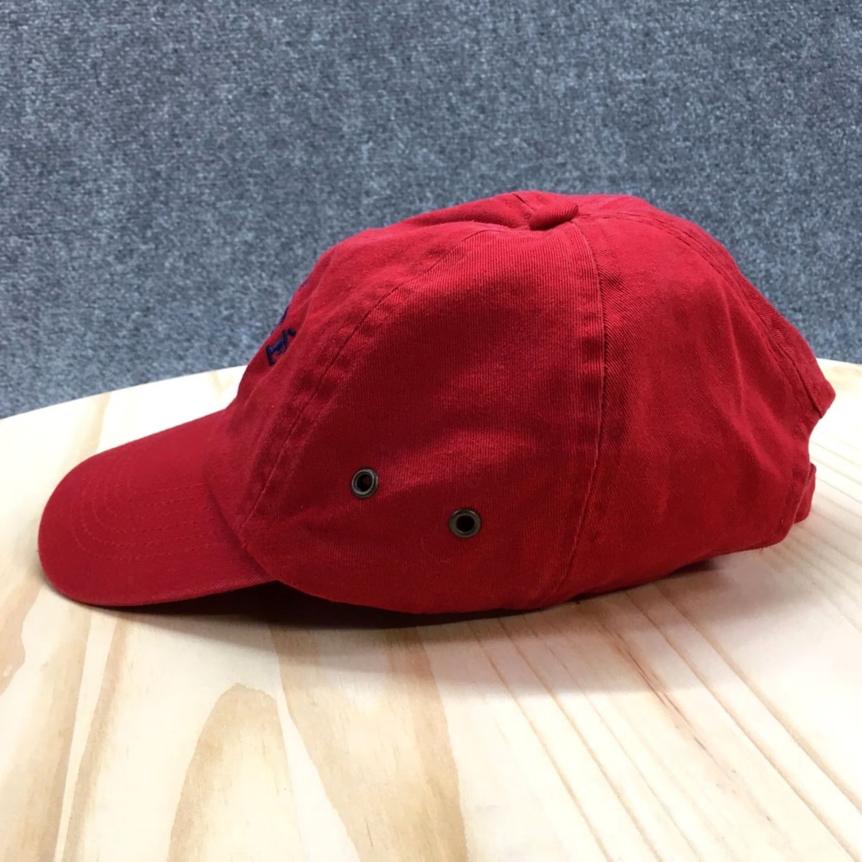 Vintage Film Realite America Baseball Cap Hat Mens OS Red Cotton Adjustable Sportsman Size ONE SIZE - 5 Thumbnail