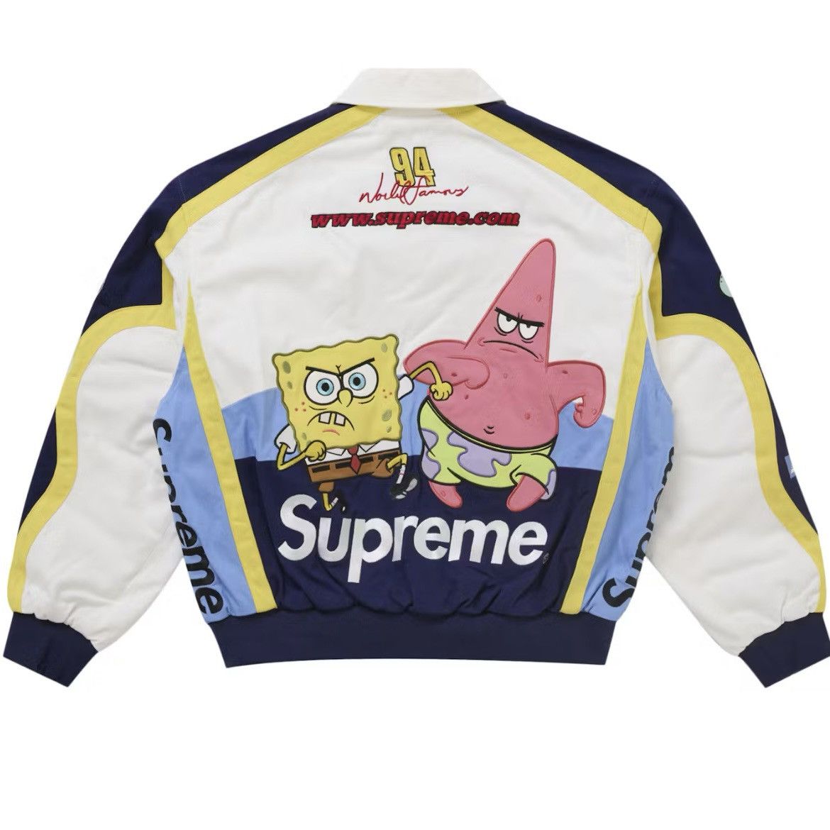 Jeff Hamilton × Supreme Supreme SS25 SpongeBob SquarePants Jeff Hamilton Race Jacket Size US S / EU 44-46 / 1 - 3 Thumbnail