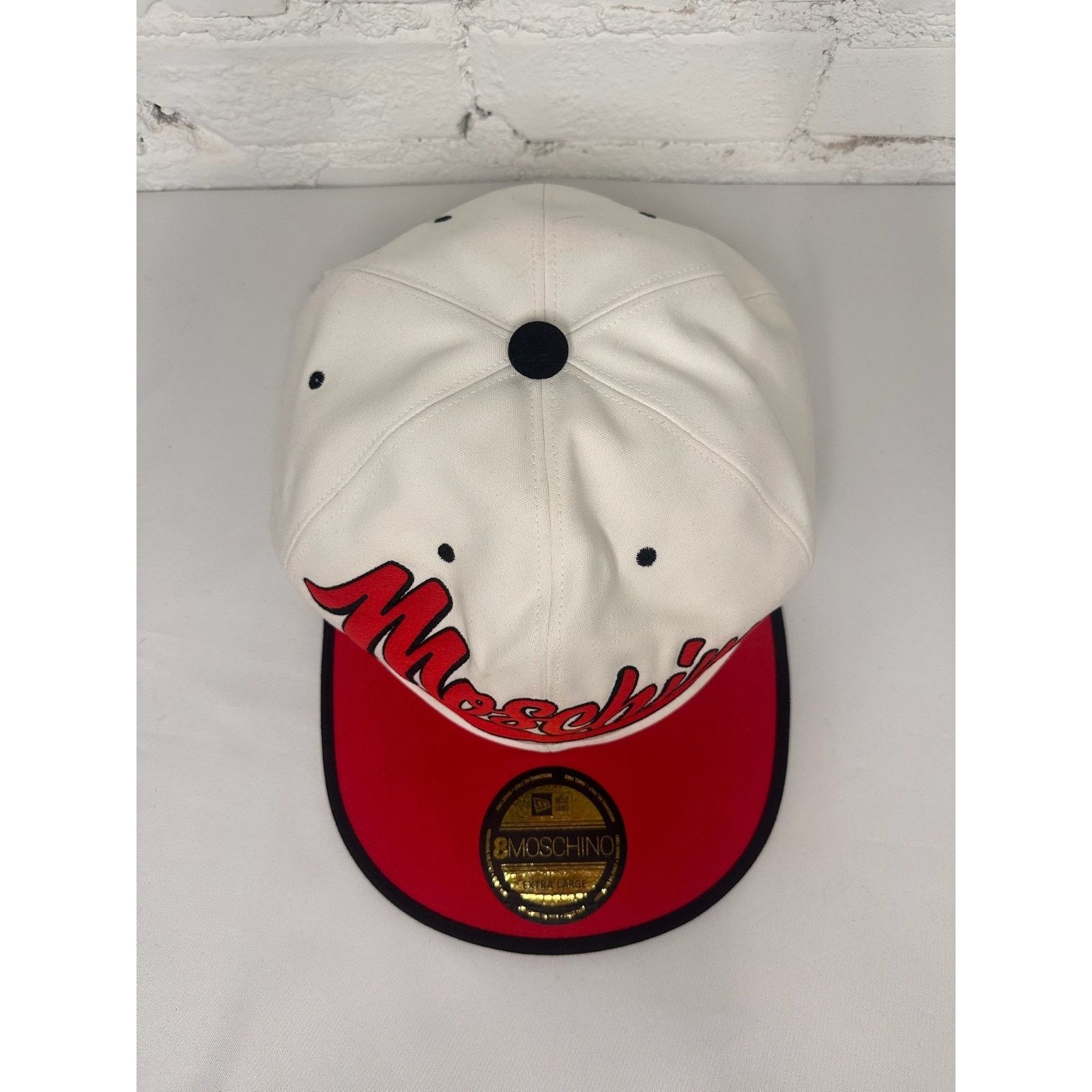Moschino AW20 MOSCHINO Couture Jeremy Scott White Snapback Logo Hat Size ONE SIZE - 4 Thumbnail