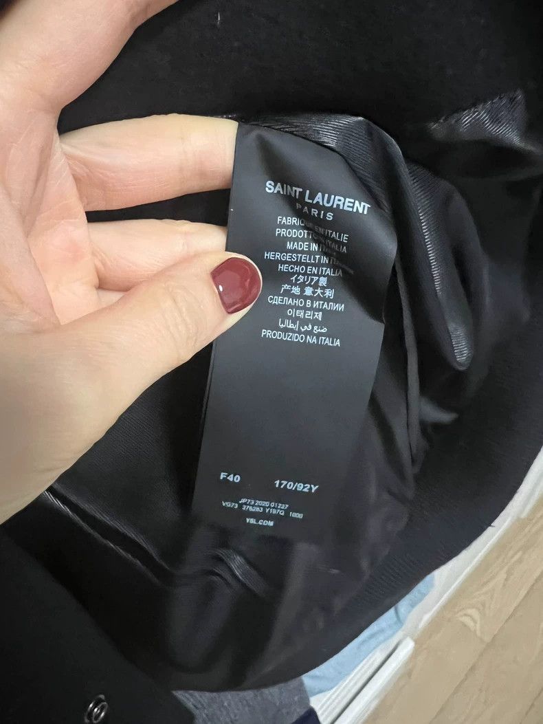 Saint Laurent Paris YSL Baseball Pilot Jacket Coat-2506 Size US L / EU 52-54 / 3 - 4 Thumbnail