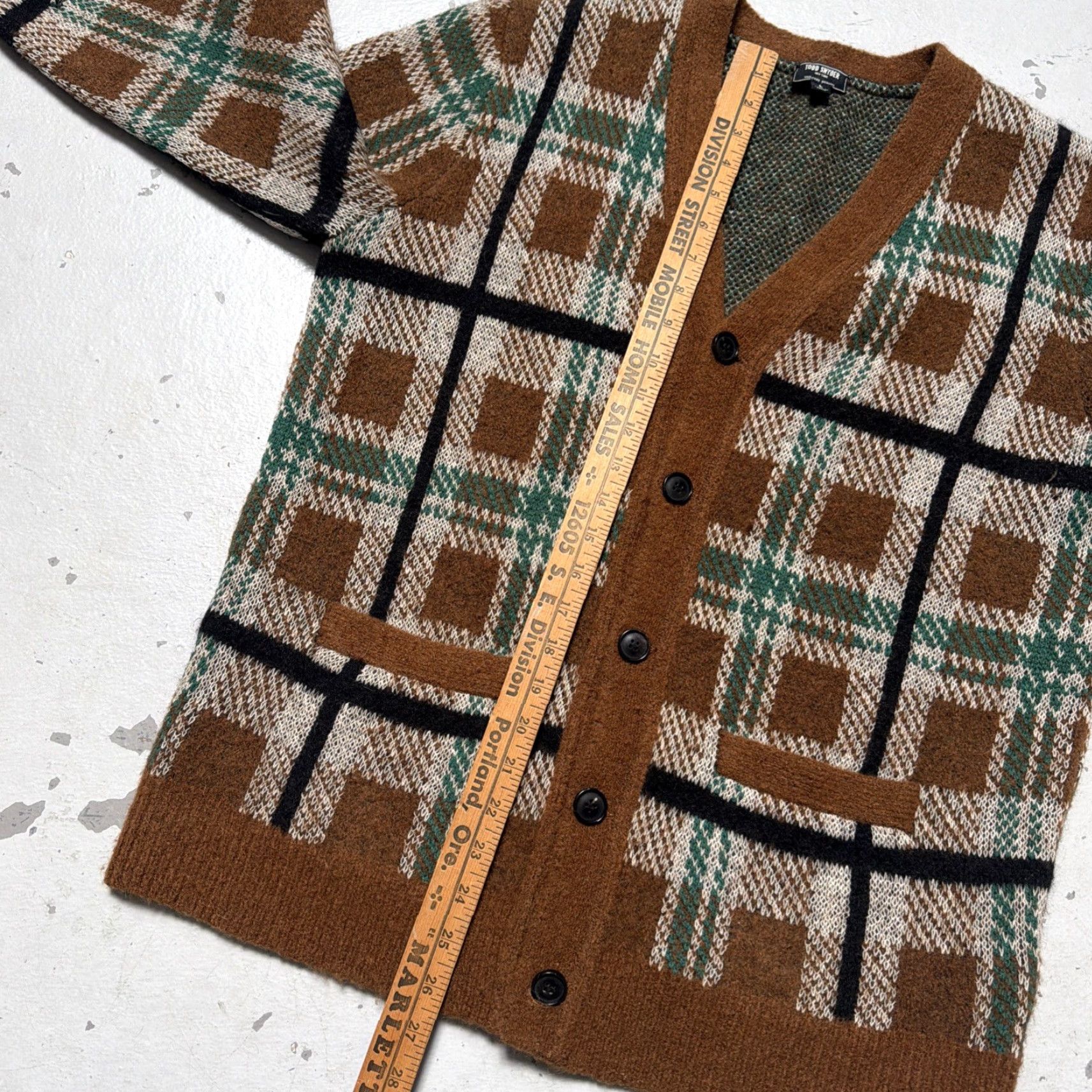 Todd Snyder Todd Snyder Wool Alpaca Blend Pattern Cardigan Preppy Sweater Large Size US L / EU 52-54 / 3 - 3 Thumbnail