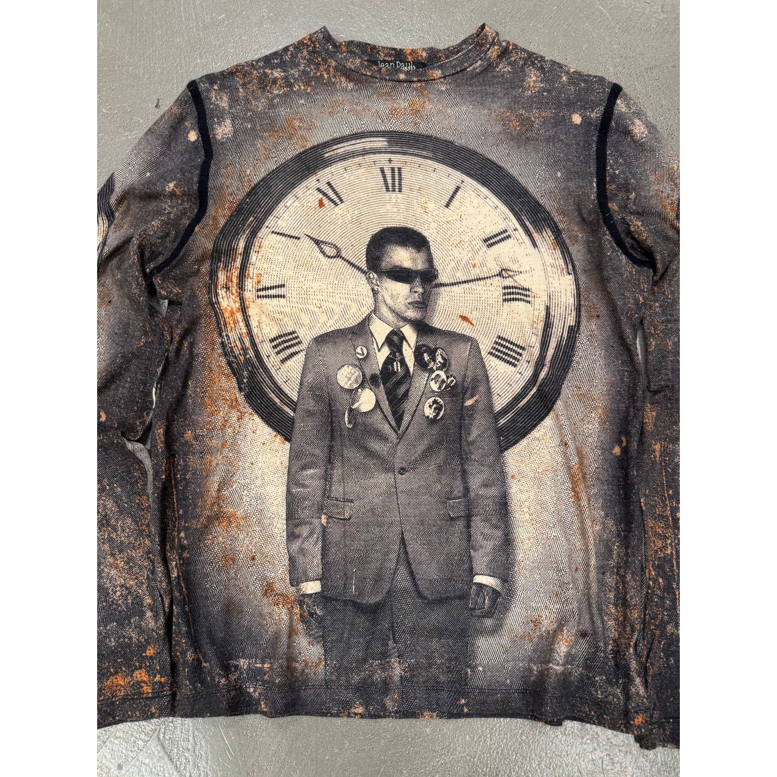 Jean Paul Gaultier F/W 2003 Jean Paul Gaultier “clockwork” print long sleeve Size S / US 4 / IT 40 - 2 Thumbnail