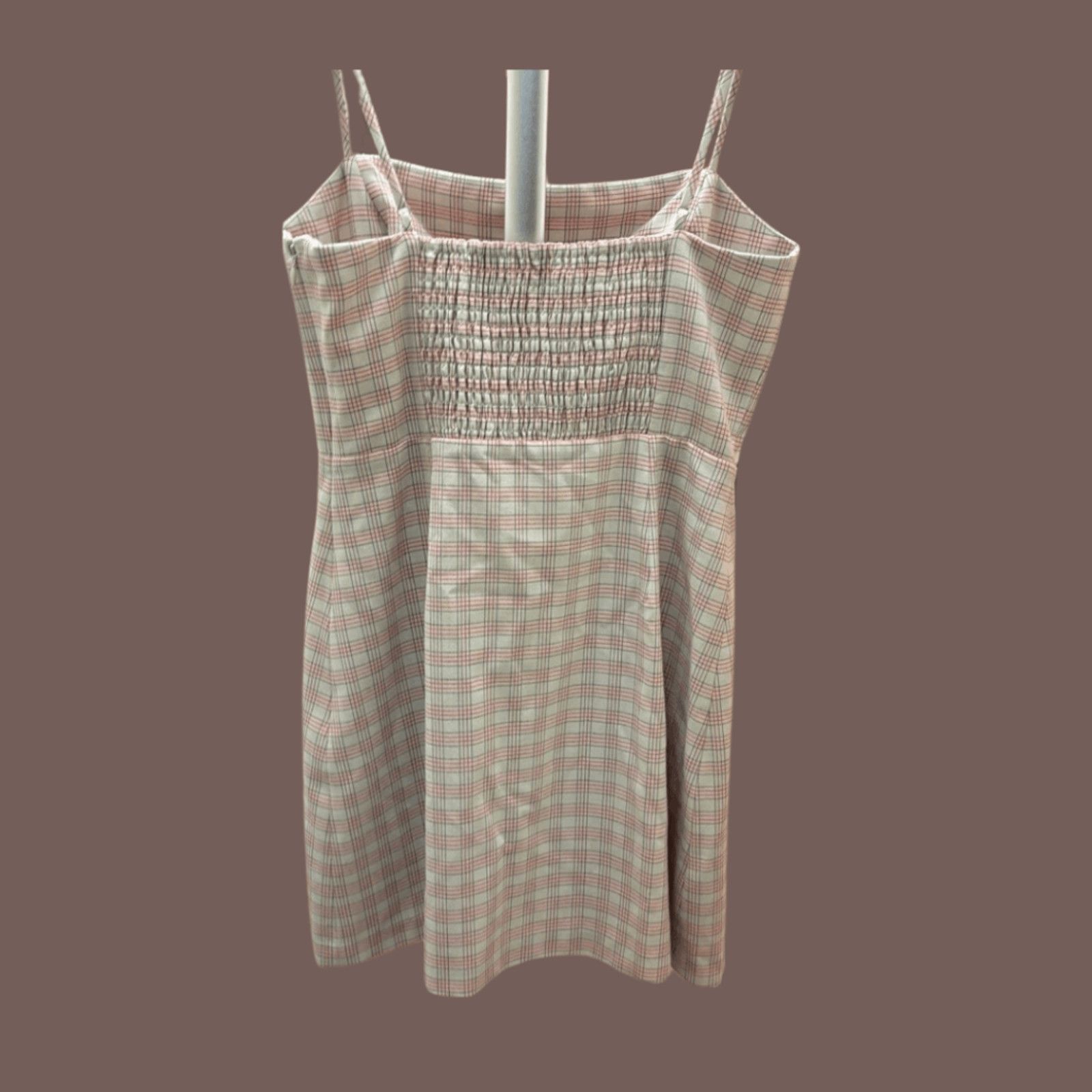 Aritzia VTG Slip Dress | Wilfred Pink Plaid | Coquette Layer Piece Size M / US 6-8 / IT 42-44 - 2 Thumbnail
