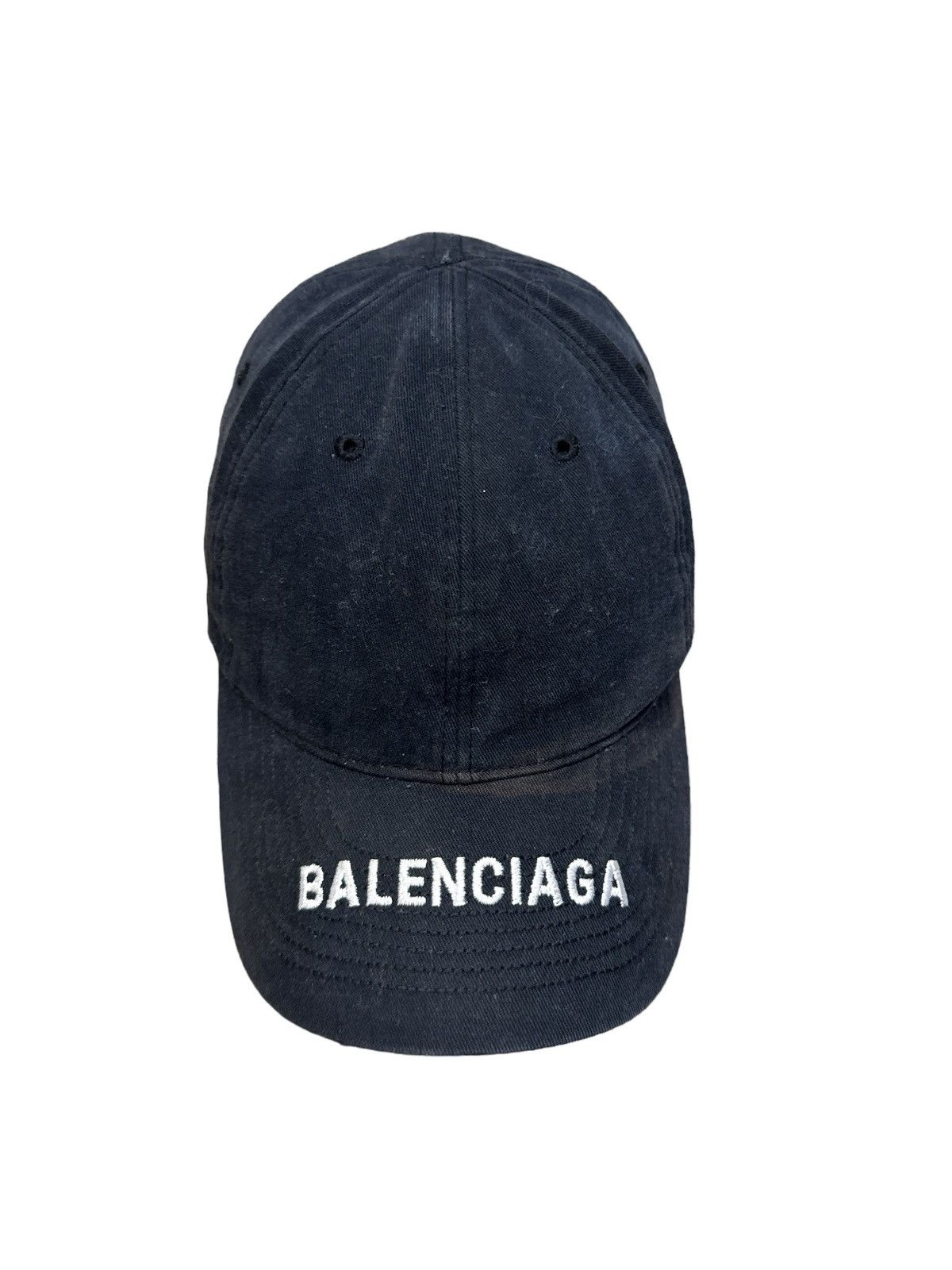 Balenciaga VINTAGE BALENCIAGA SCRIPT EMBROIDERED SPELL OUT CAP HAT Size ONE SIZE - 1 Thumbnail