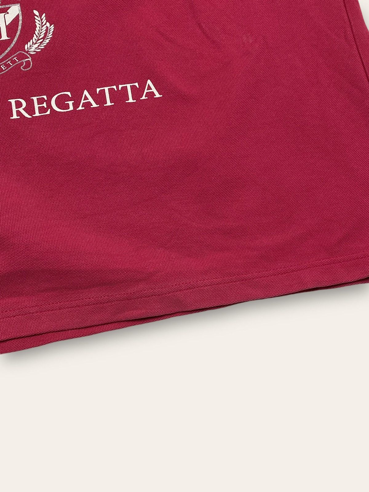 Hackett Vintage HACKETT Pink Crazy Many Logos Regatta Yacht Polo Y2K Size US XL / EU 56 / 4 - 11 Thumbnail