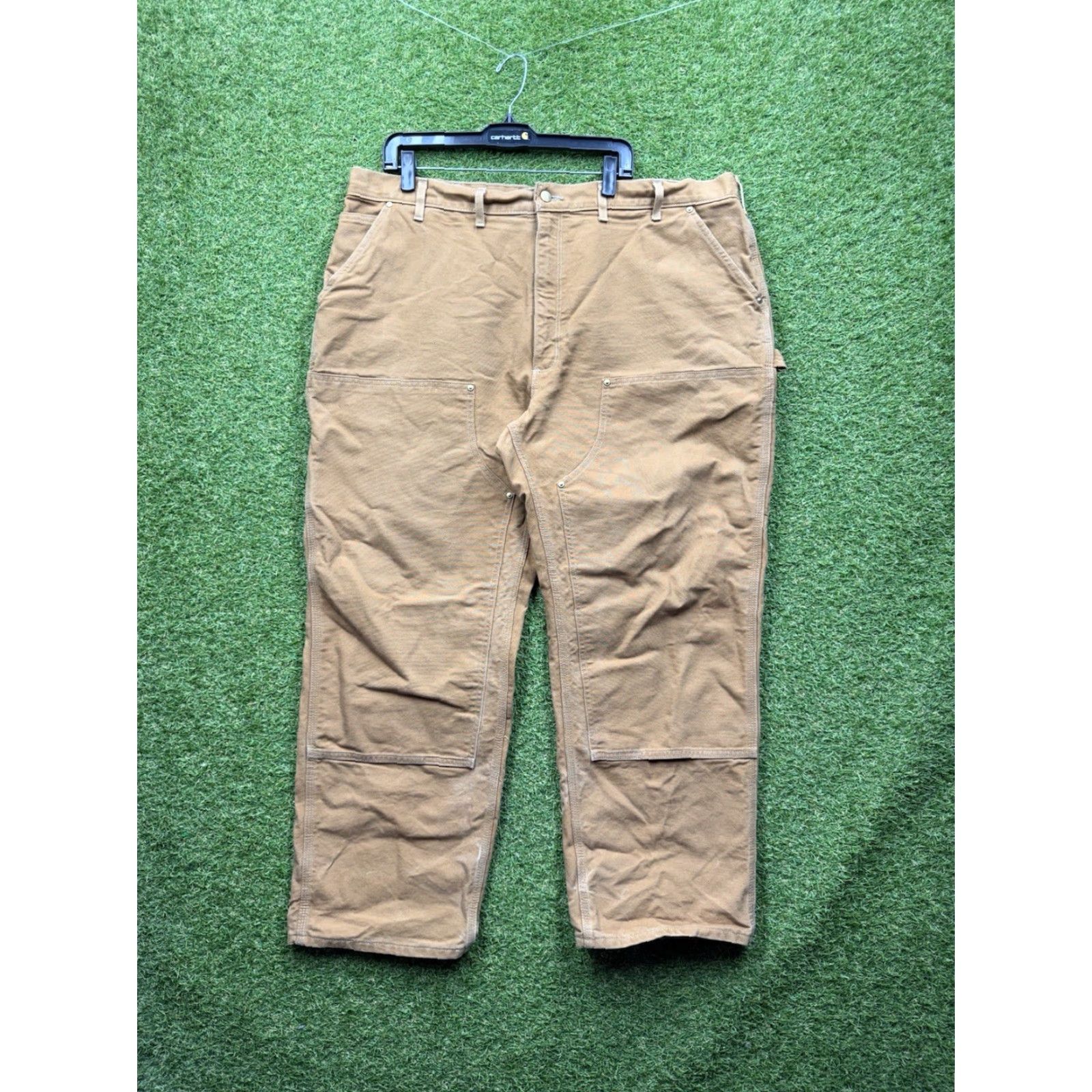 Carhartt VINTAGE Carhartt Double Knee Pants Mens 44X30 Loose Fit USA Made Workwear Canvas 90s Size US 44 / EU 60 - 2 Thumbnail