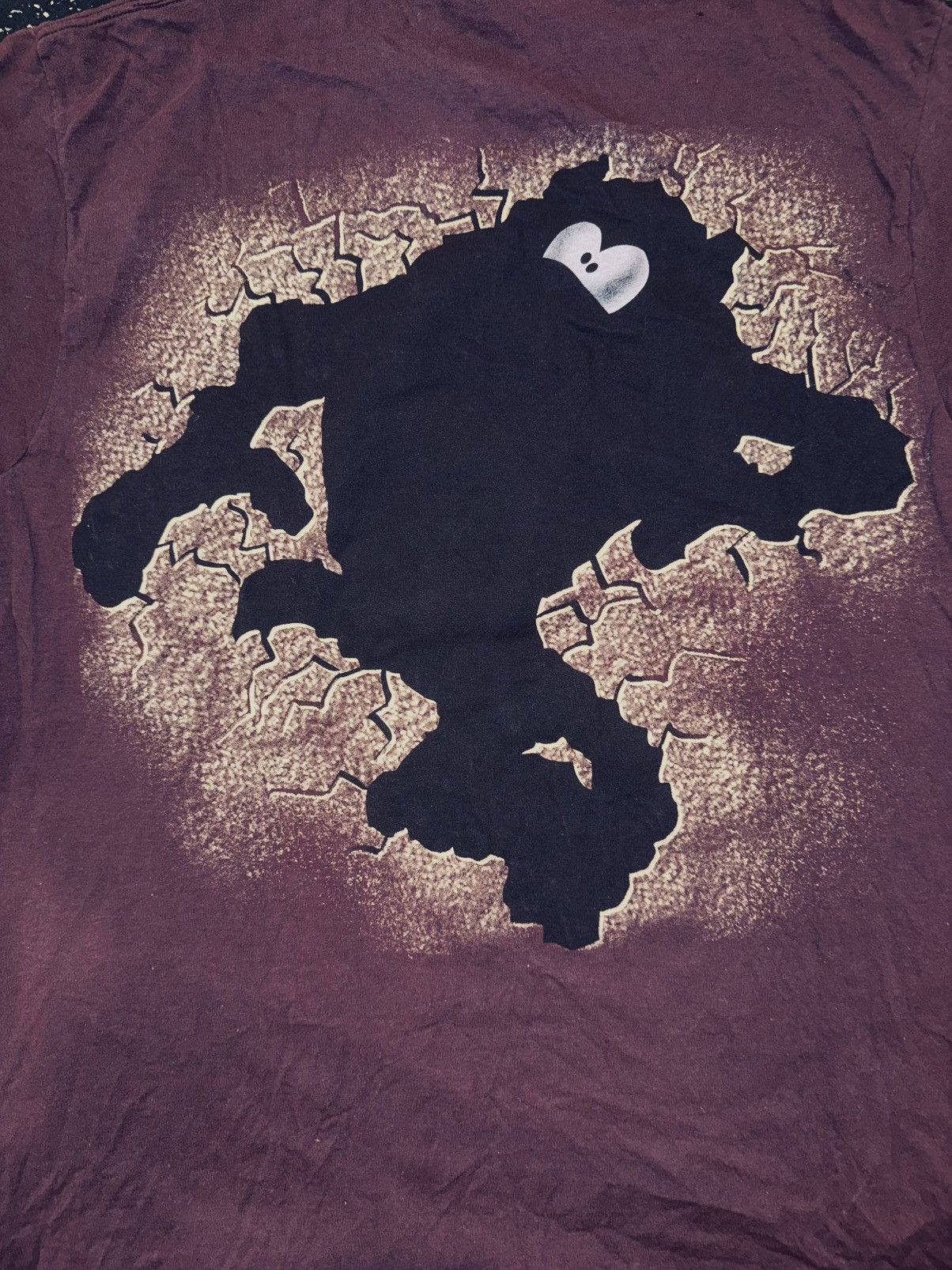 Warner Bros VERY RARE Vintage 1997 Taz Looney Tunes Roller Skate Tee Size US XL / EU 56 / 4 - 4 Thumbnail