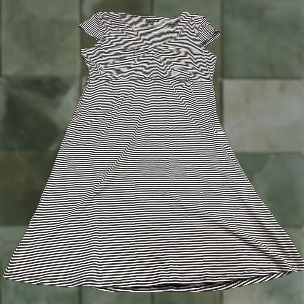 Toad&Co Toad & Co. Fit & Flare Rosemarie Dress Womens Large Organic Cotton Blend Size L / US 10 / IT 46 - 1 Thumbnail