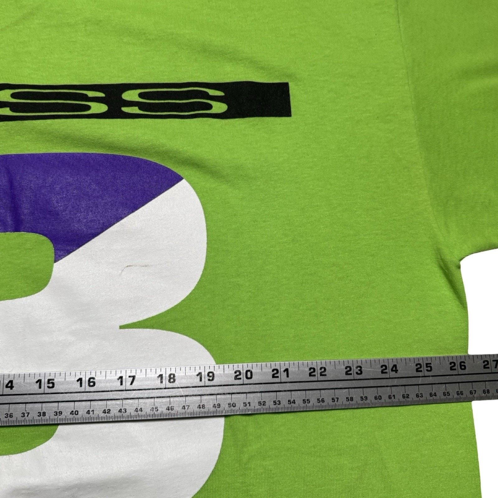 Vintage Vintage 1990s Boss I.G. Design Spell Out Green T-Shirt 2XL Size US XXL / EU 58 / 5 - 3 Thumbnail