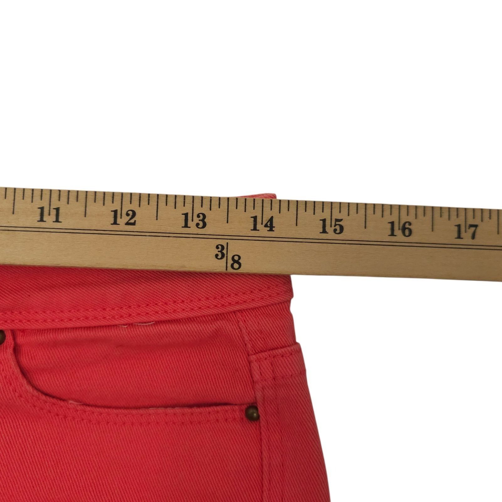 Other Delias Taylor Cut Off Denim Shorts Pink Coral Size 1/2 Low R Size 28" / US 6 / IT 42 - 18 Thumbnail