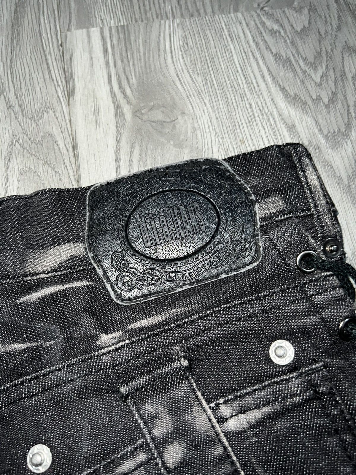 Japanese Brand D.i.a gyaru black denim short 🖤🦋 Size 24" / US 00 / IT 34 - 15 Thumbnail