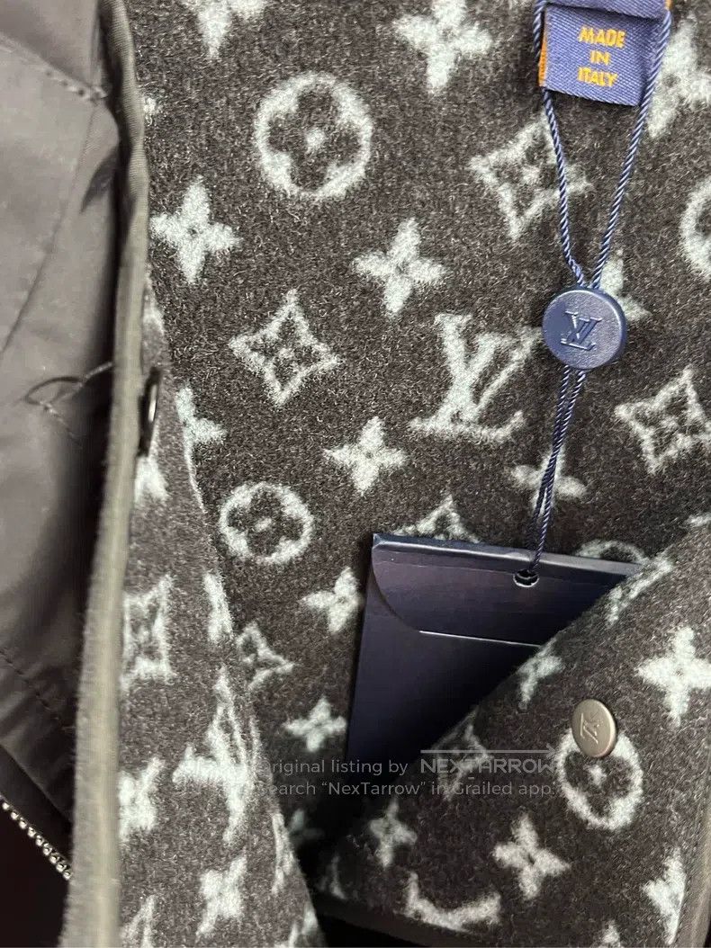 Louis Vuitton Louis Vuitton Black Full Logo Hooded Short Sleeve Jacket Size XS / US 0-2 / IT 36-38 - 3 Thumbnail