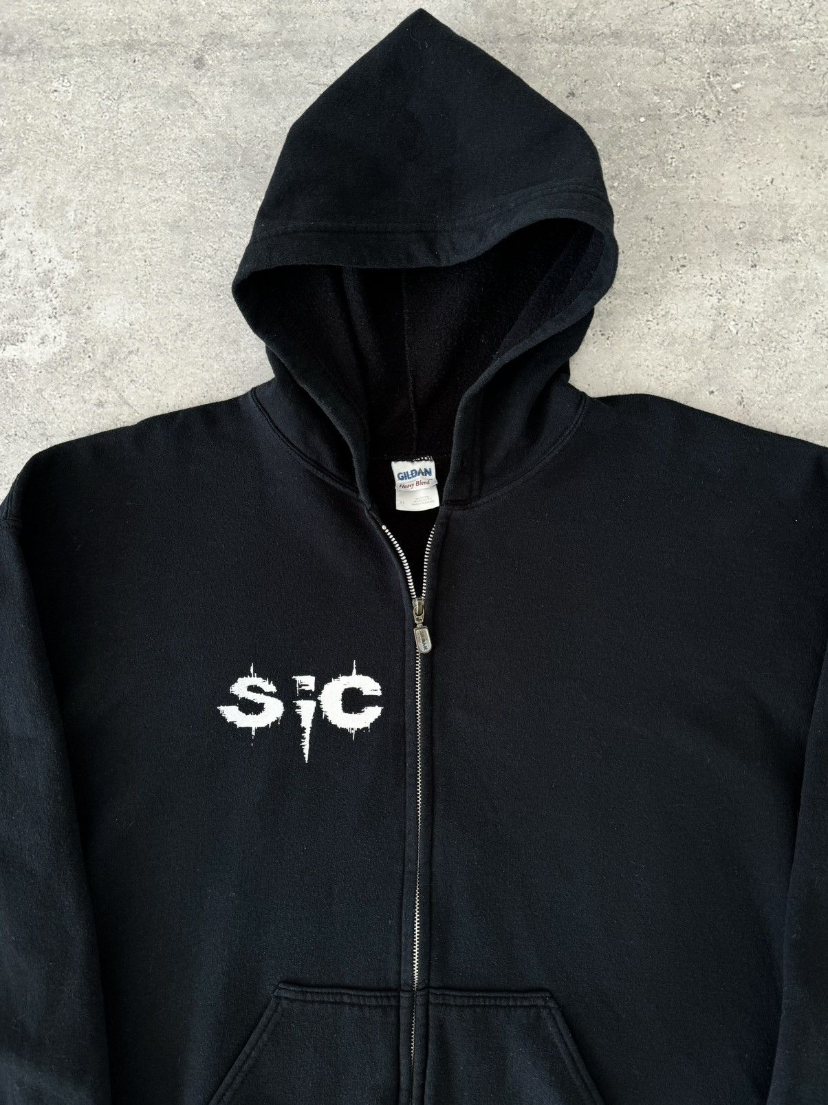 Band Tees × Vintage Vintage 00s SIC ‘Pandemonium’ Thrash Metal Band Hoodie Size US XL / EU 56 / 4 - 4 Thumbnail