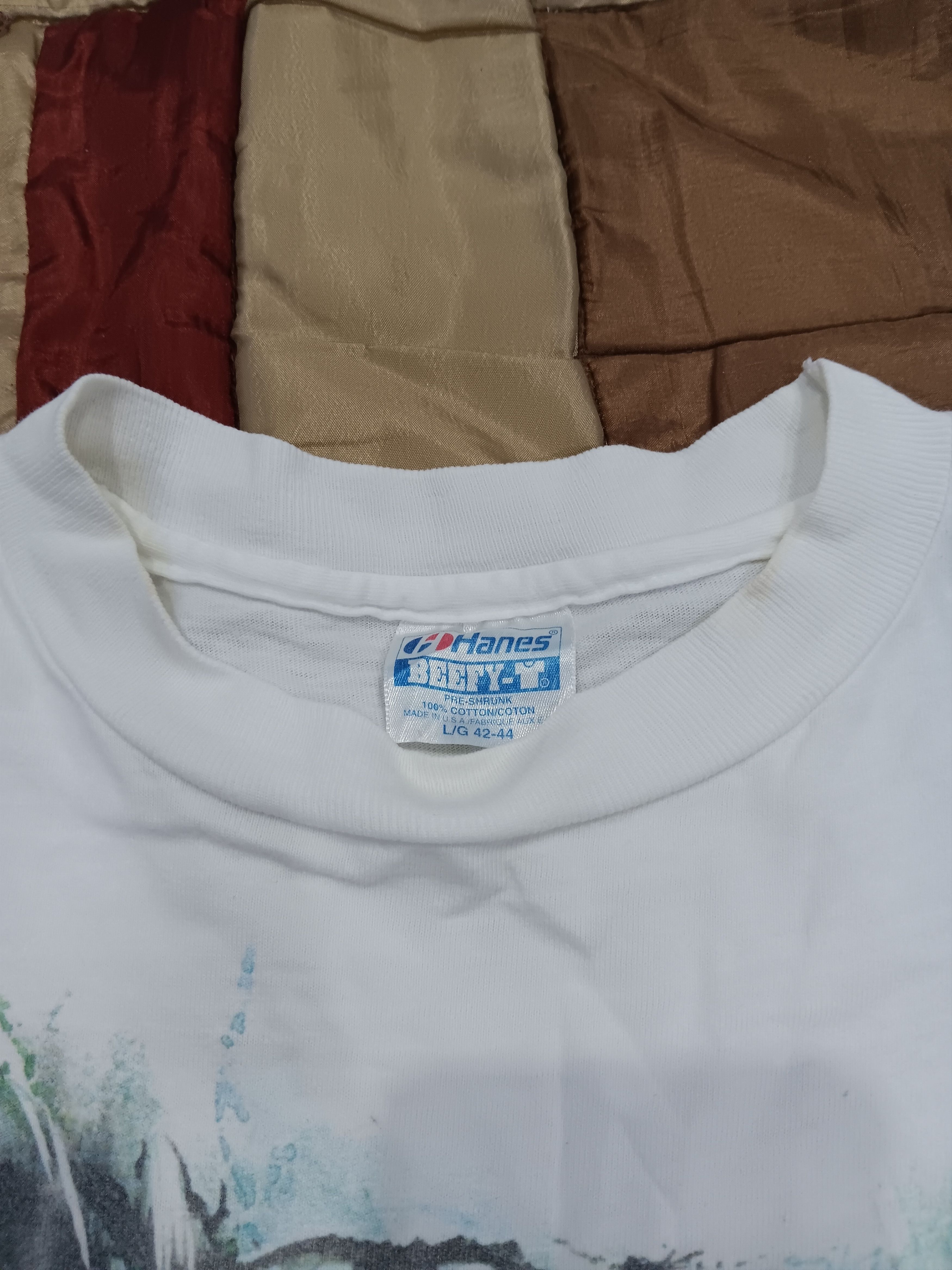 Vintage Vintage 80s White Tiger T-shirt Size US XL / EU 56 / 4 - 5 Thumbnail