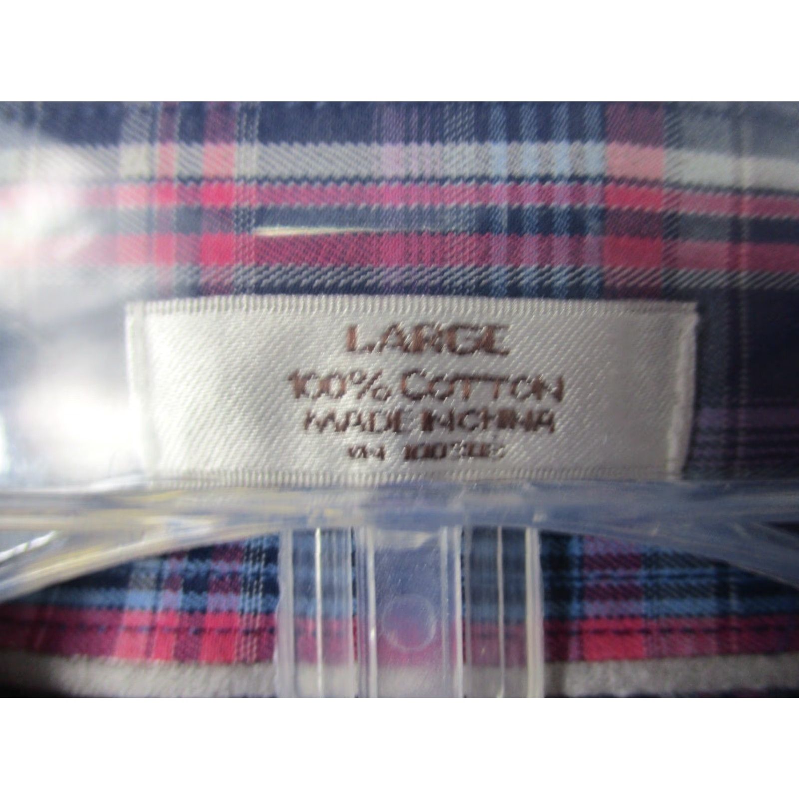 Peter Millar Peter Millar Dress Shirt Large Men Cotton Long Sleeve Blue Plaid Check Shirt Size 42R - 6 Thumbnail
