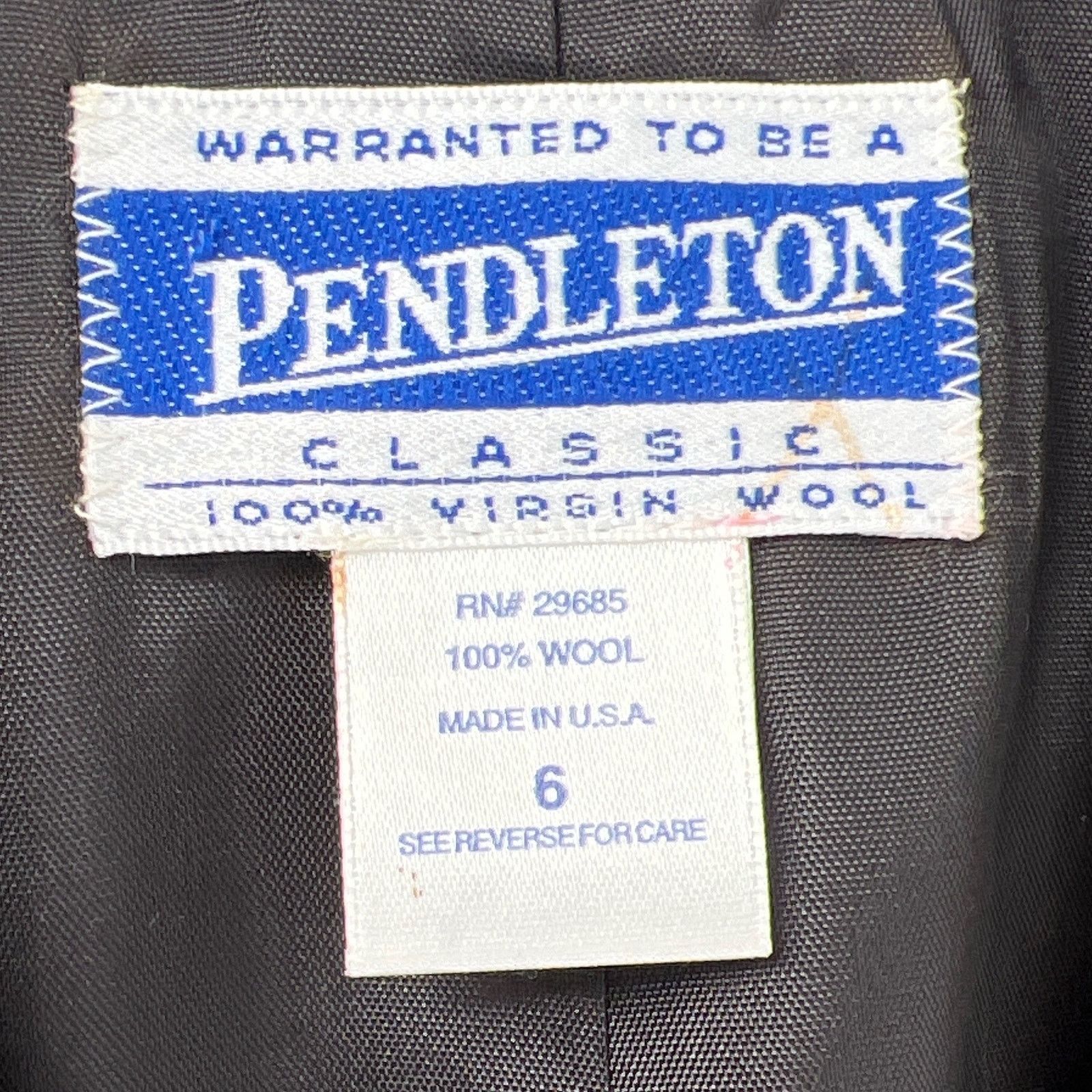 Pendleton × Vintage 90s Pendleton plaid wool blazer 1990s vintage Size M / US 6-8 / IT 42-44 - 4 Thumbnail
